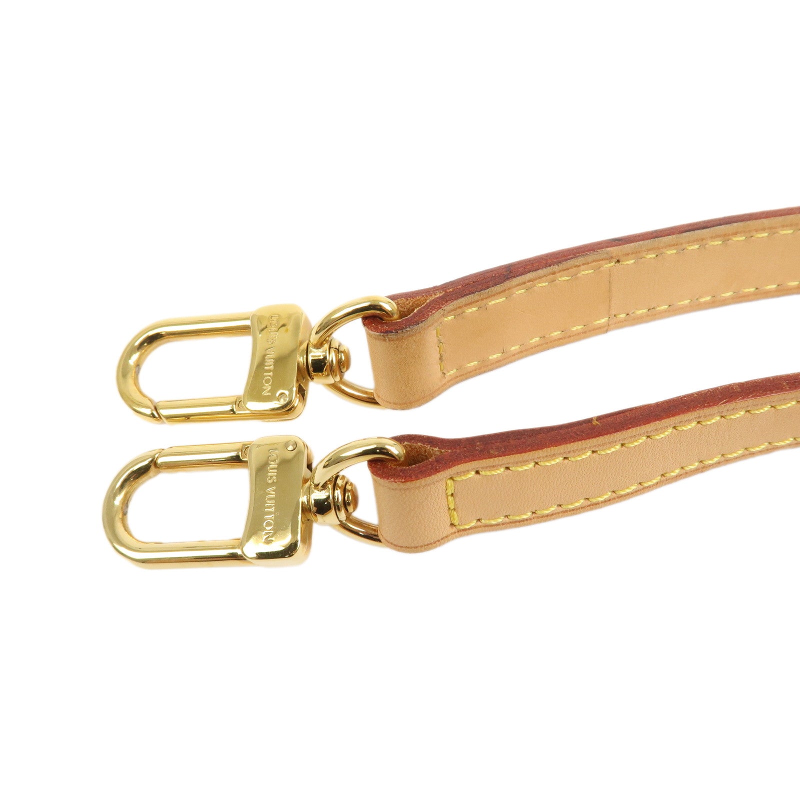 Louis Vuitton Leather Shoulder Strap 120cm 1.6cm Adjustable Natural J52312