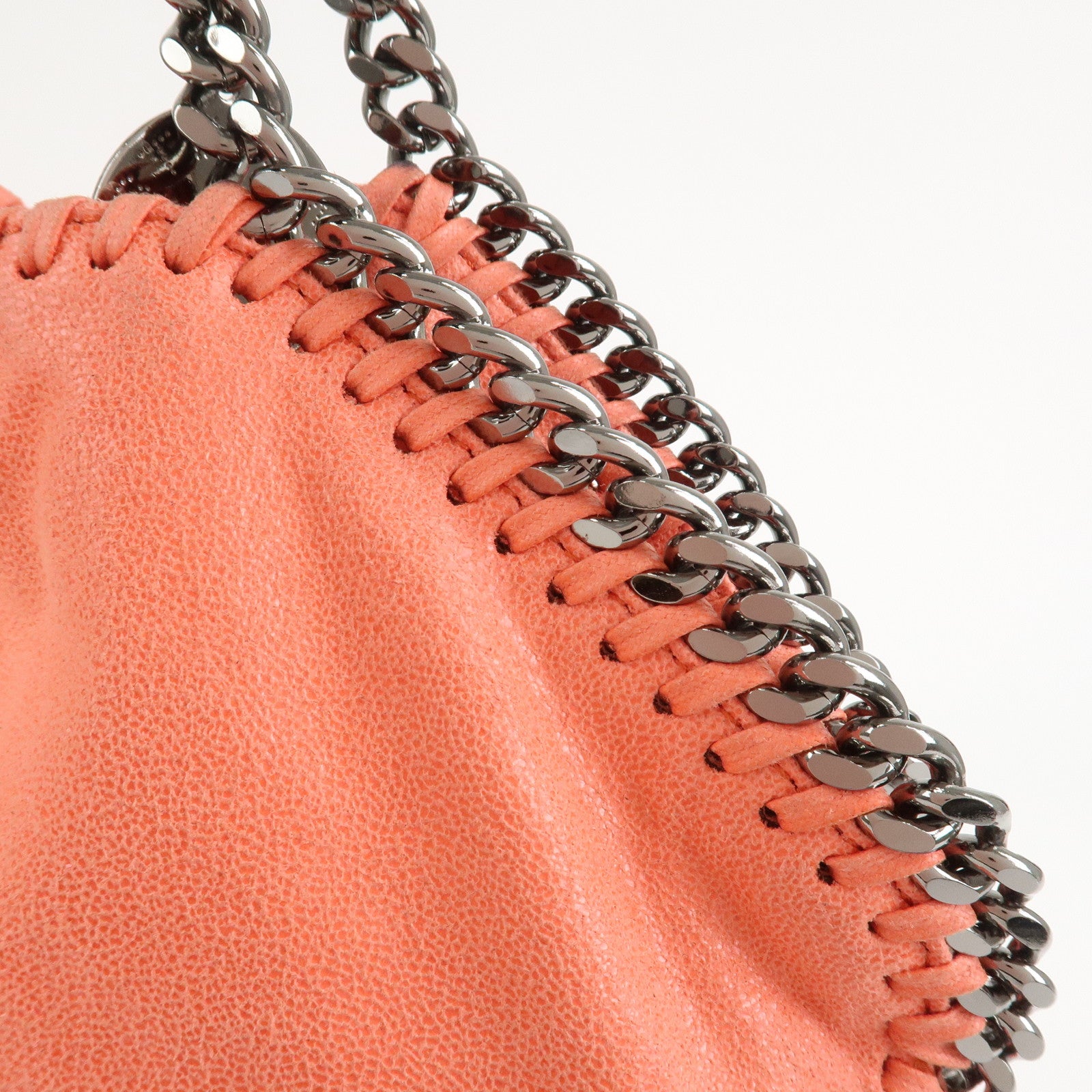 STELLA MCCARTNEY Falabella Fold-Over Tote 2Way Bag Orange