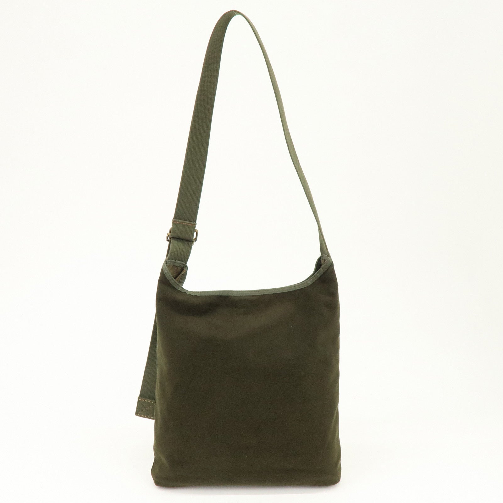 HUNTING WORLD Suede Canvas Shoulder Bag Crossbody Bag Khaki Yellow