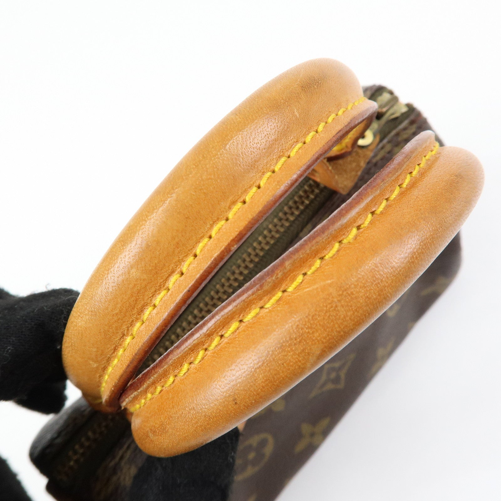 Louis Vuitton Monogram Mini Speedy Hand Bag & Strap Brown M41534