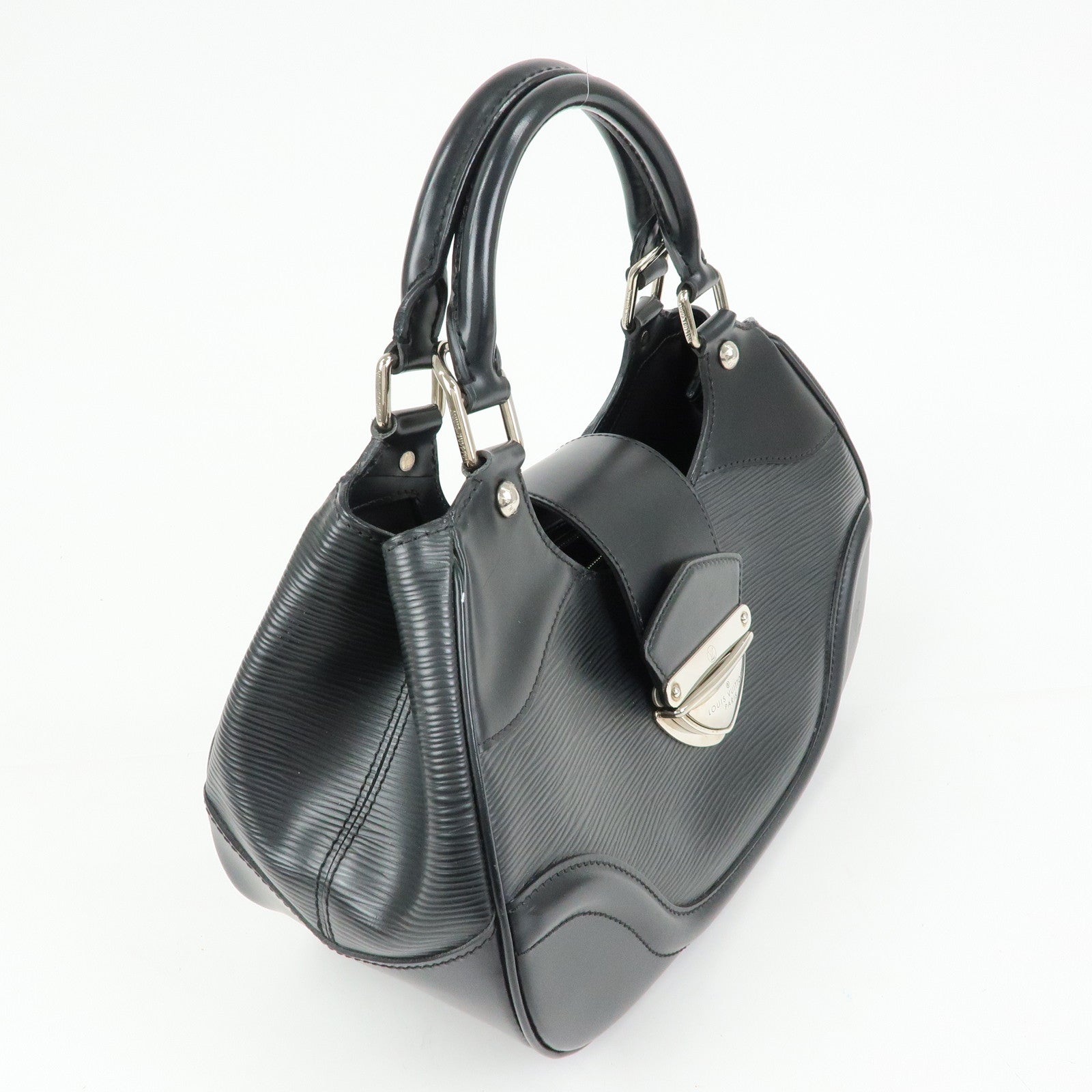 Louis Vuitton Epi Leather Sac Montaigne Hand Bag Noir Black M59302