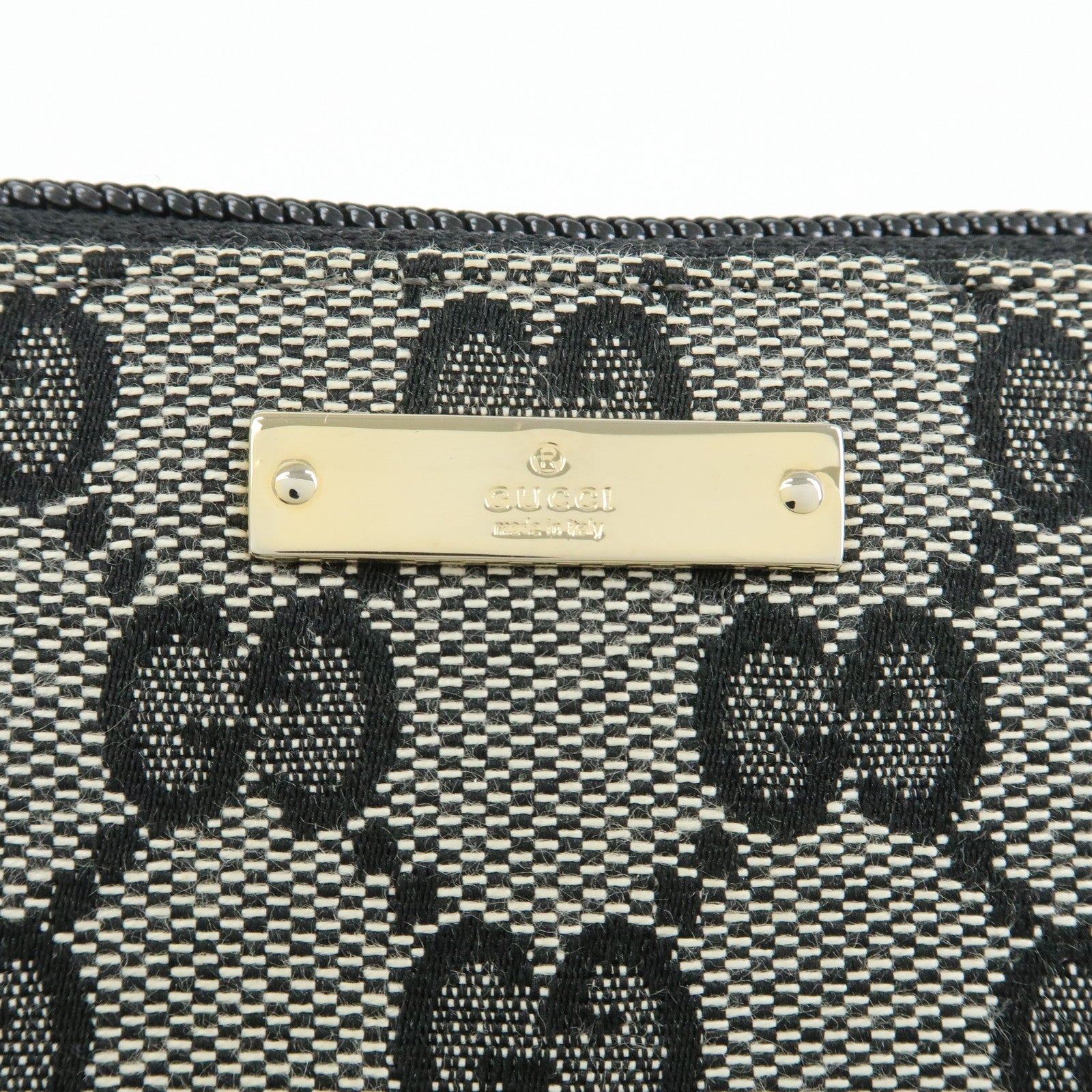 GUCCI GG Canvas Zippy Round Compact Wallet Black 035・203887・2213