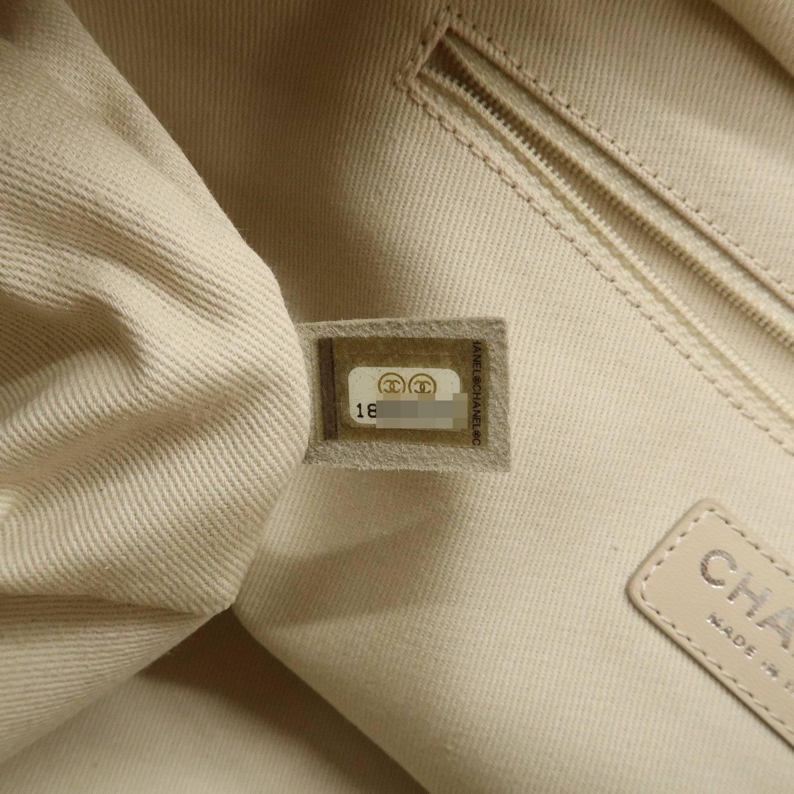 CHANEL Lether Raffia 2Way Bag Shoulder Bag Hand Bag Beige