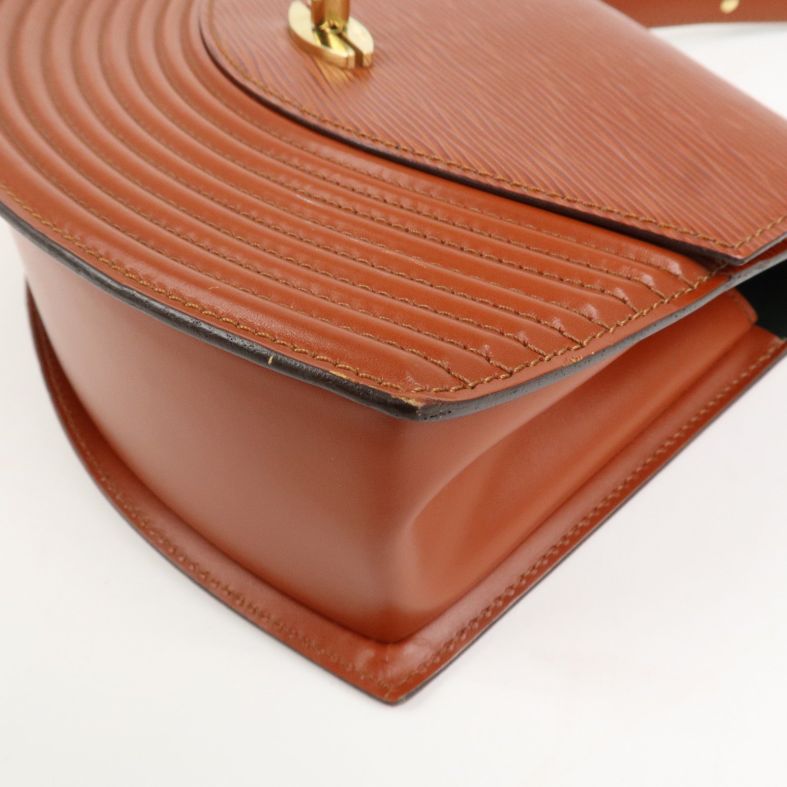 Louis Vuitton Epi Tilsit Shoulder Hand Bag Kenya Brown M52483