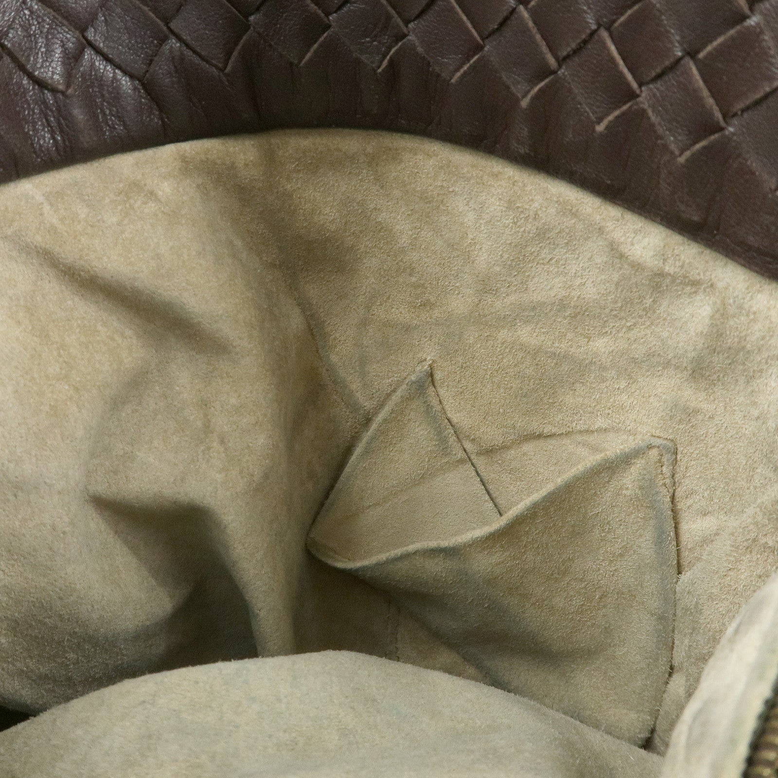 BOTTEGA VENETA Intrecciato Leather Shoulder Bag Brown 179330