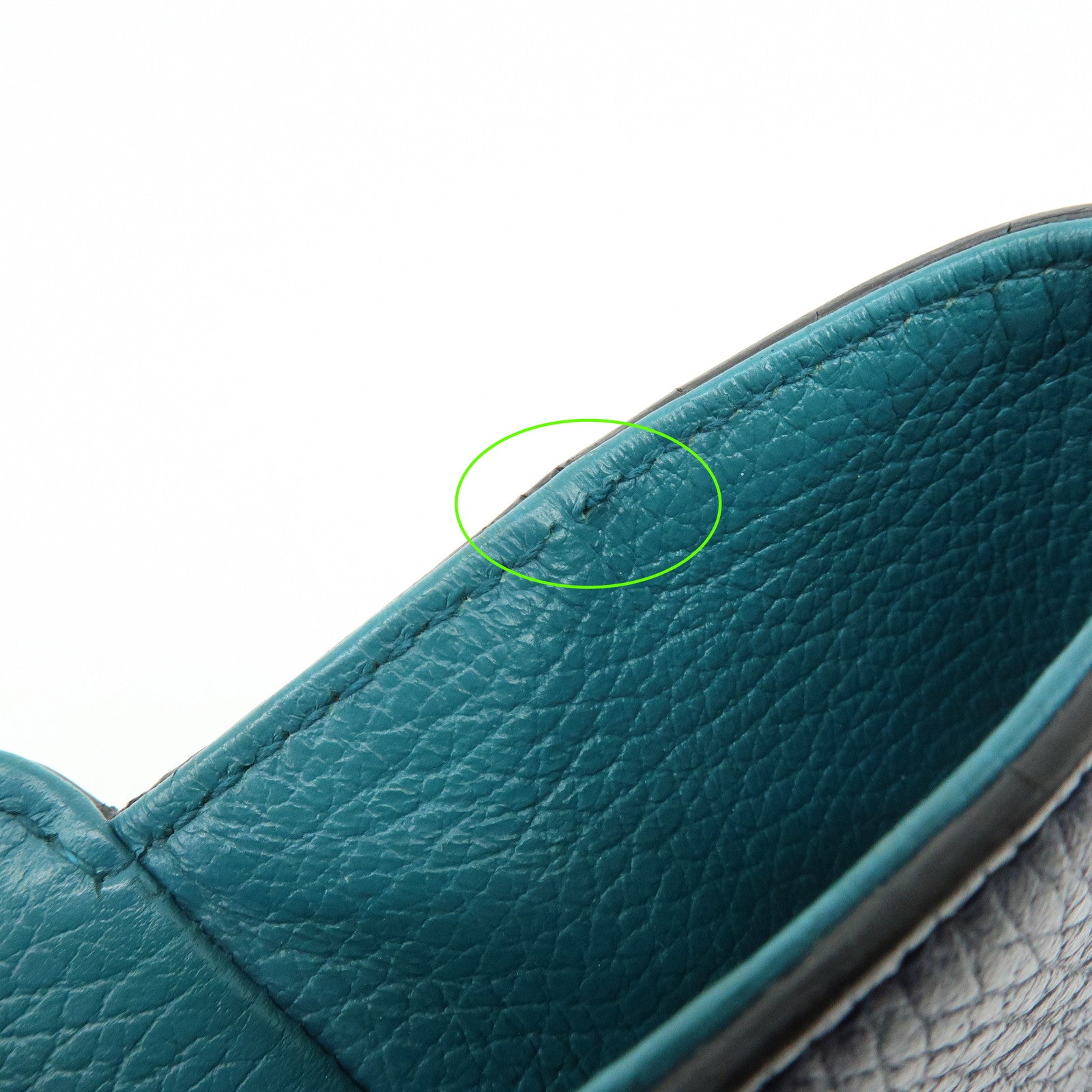 GUCCI Swing Interlocking G Calf Leather Tote Hand Bag Navy 354408