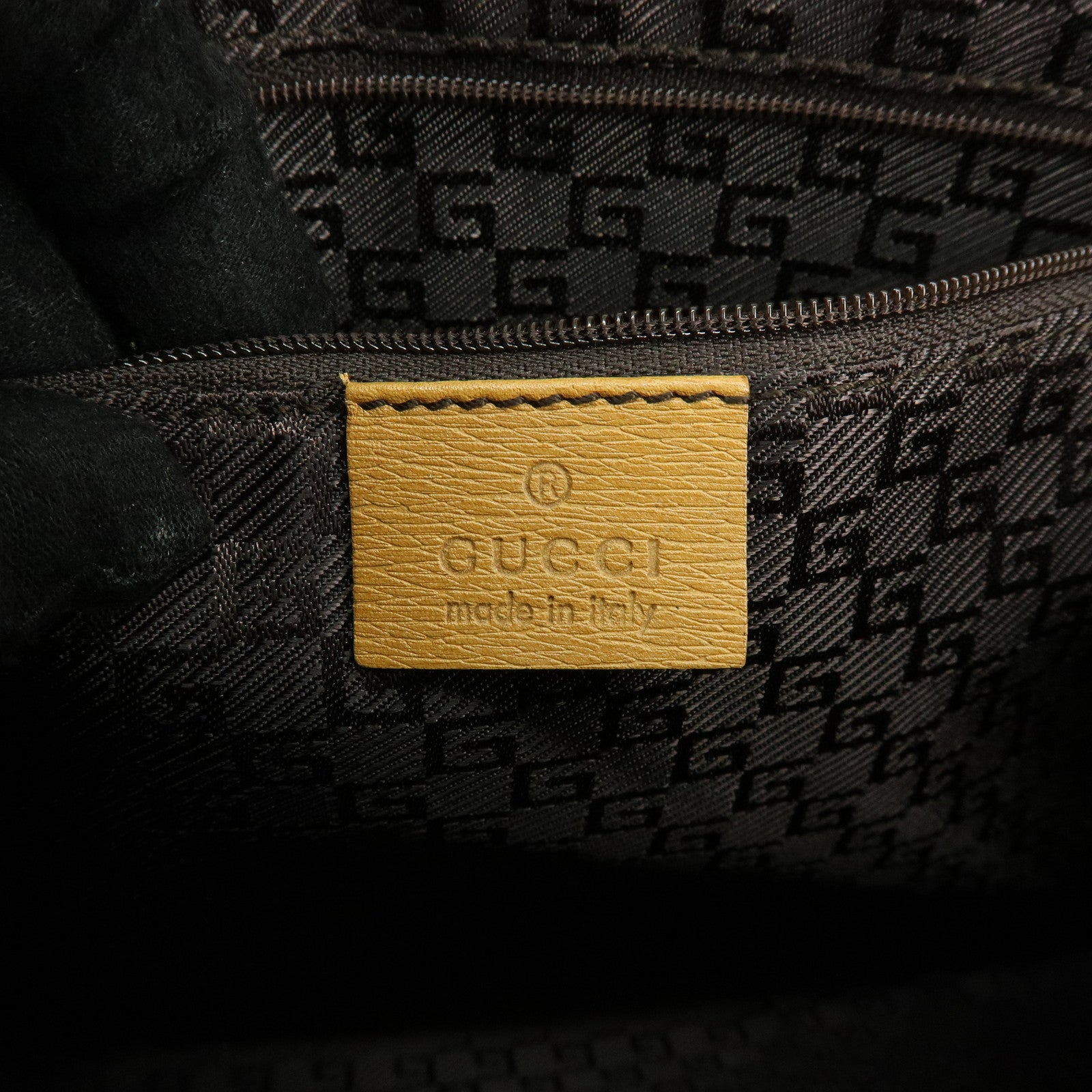 GUCCI Bamboo Jackie Leather Shoulder Bag Hand Bag Yellow 001 4061