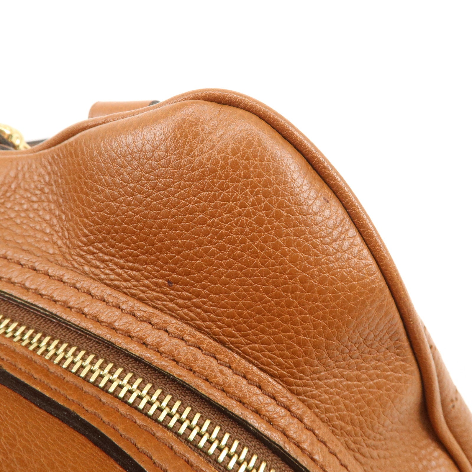 Louis Vuitton Monogram Mahina Luna PM Hand Bag Brown M97052 Used