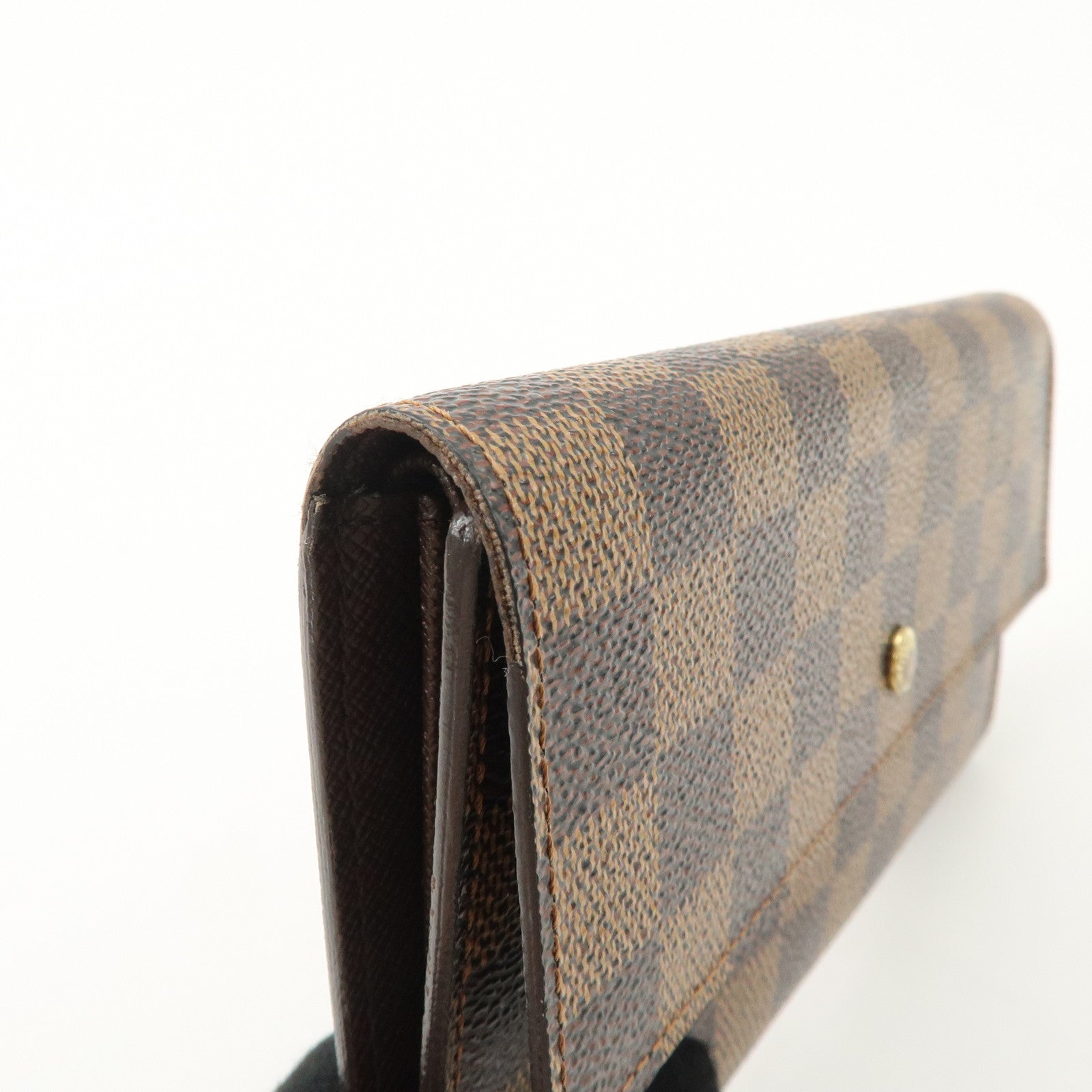 Louis Vuitton Damier Porte Tresor International Long Wallet N61215 Used