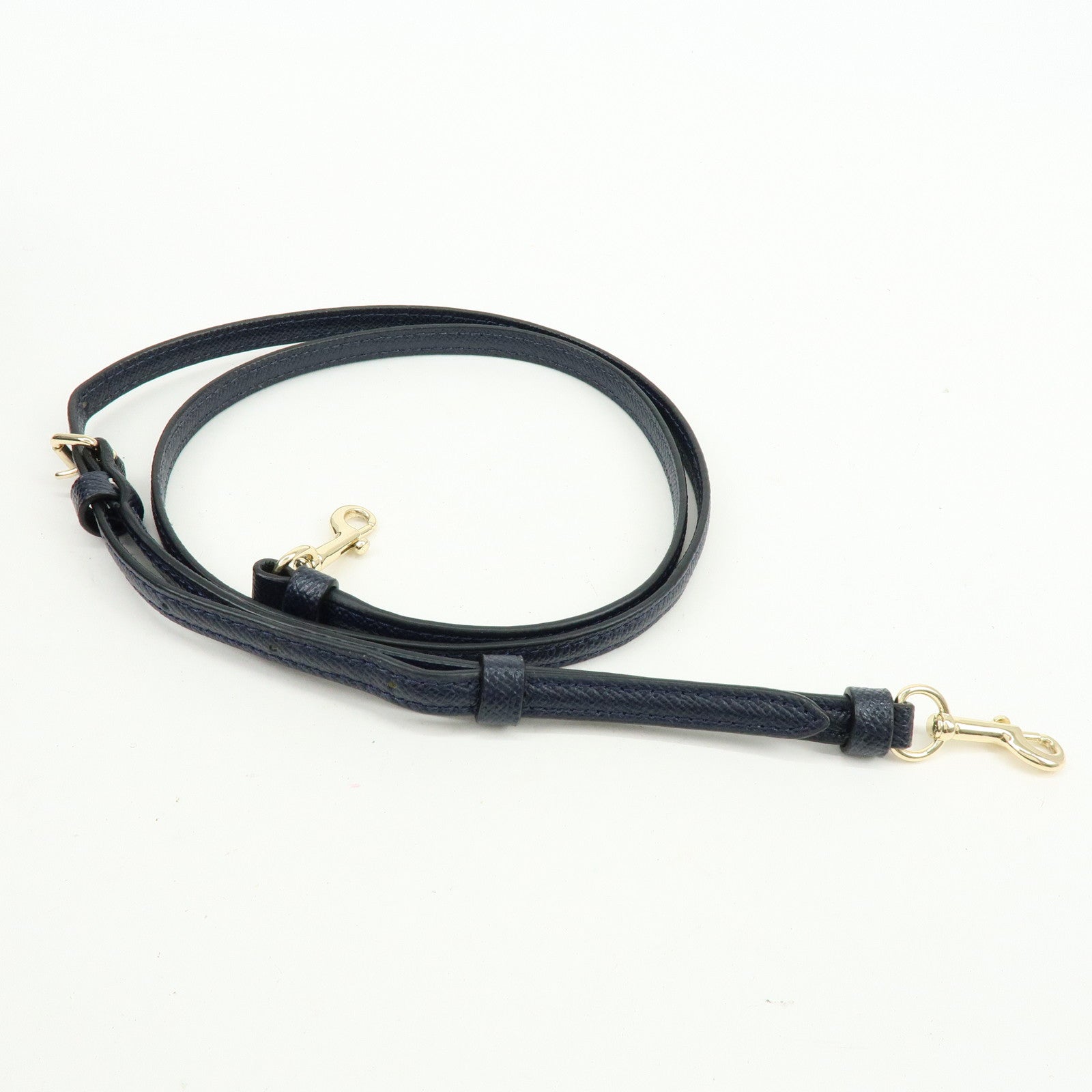 COACH Leather 2Way Shoulder Bag Hand Bag Navy