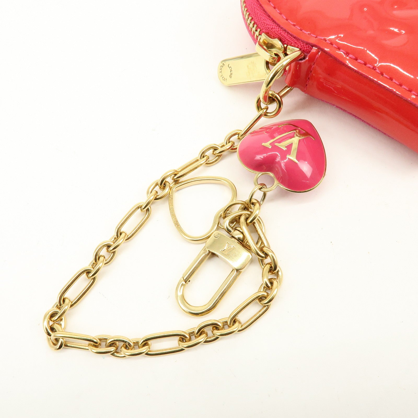 Louis Vuitton Monogram Vernis Porte Monnaie Coeur Coin Case M93657