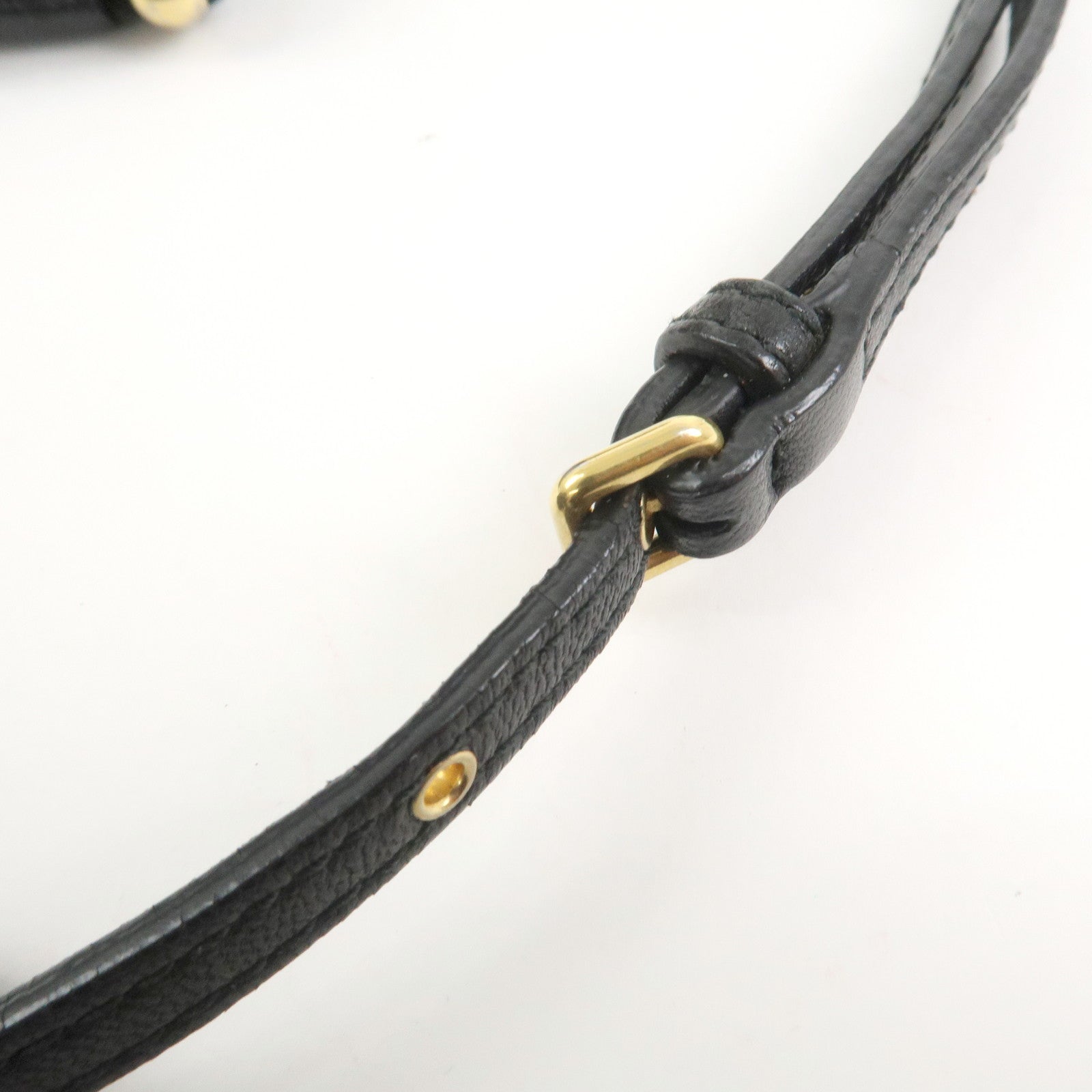 MIU MIU Matelasse Leather Shoulder Bag Hand Bag Black