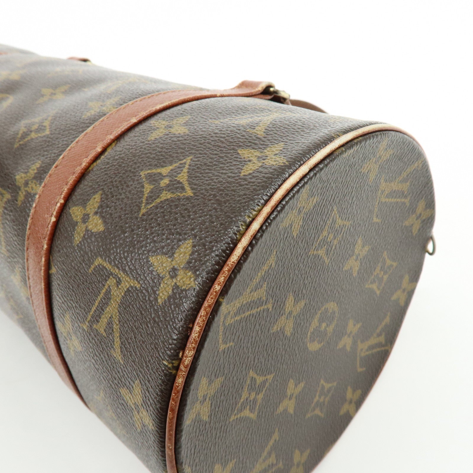 Louis Vuitton Monogram Papillon 30 Hand Bag Brown M51365