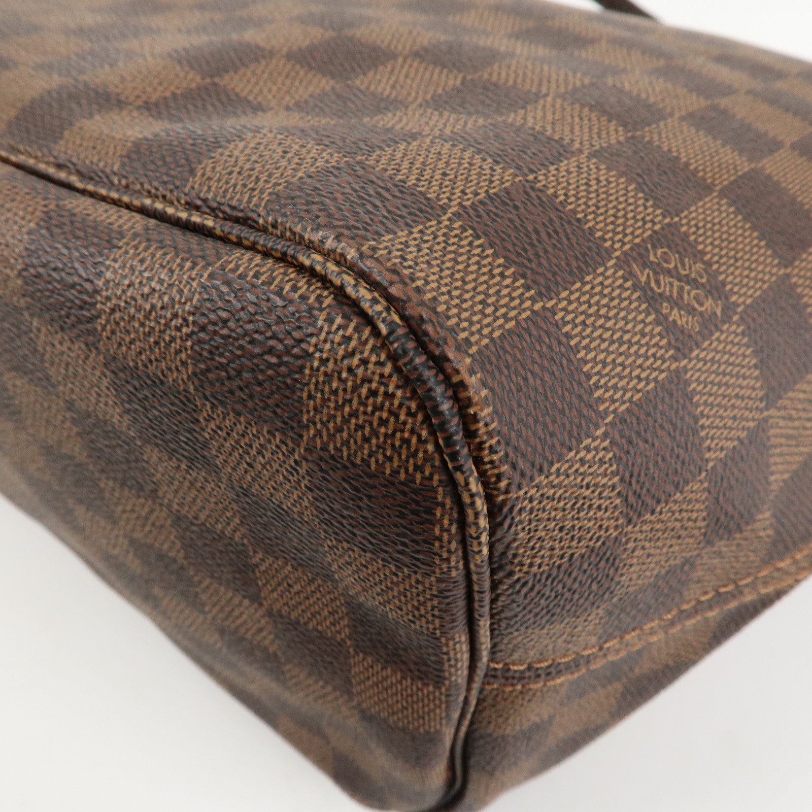 Louis Vuitton Damier Ebene Neverfull MM Tote Bag N51105 Used
