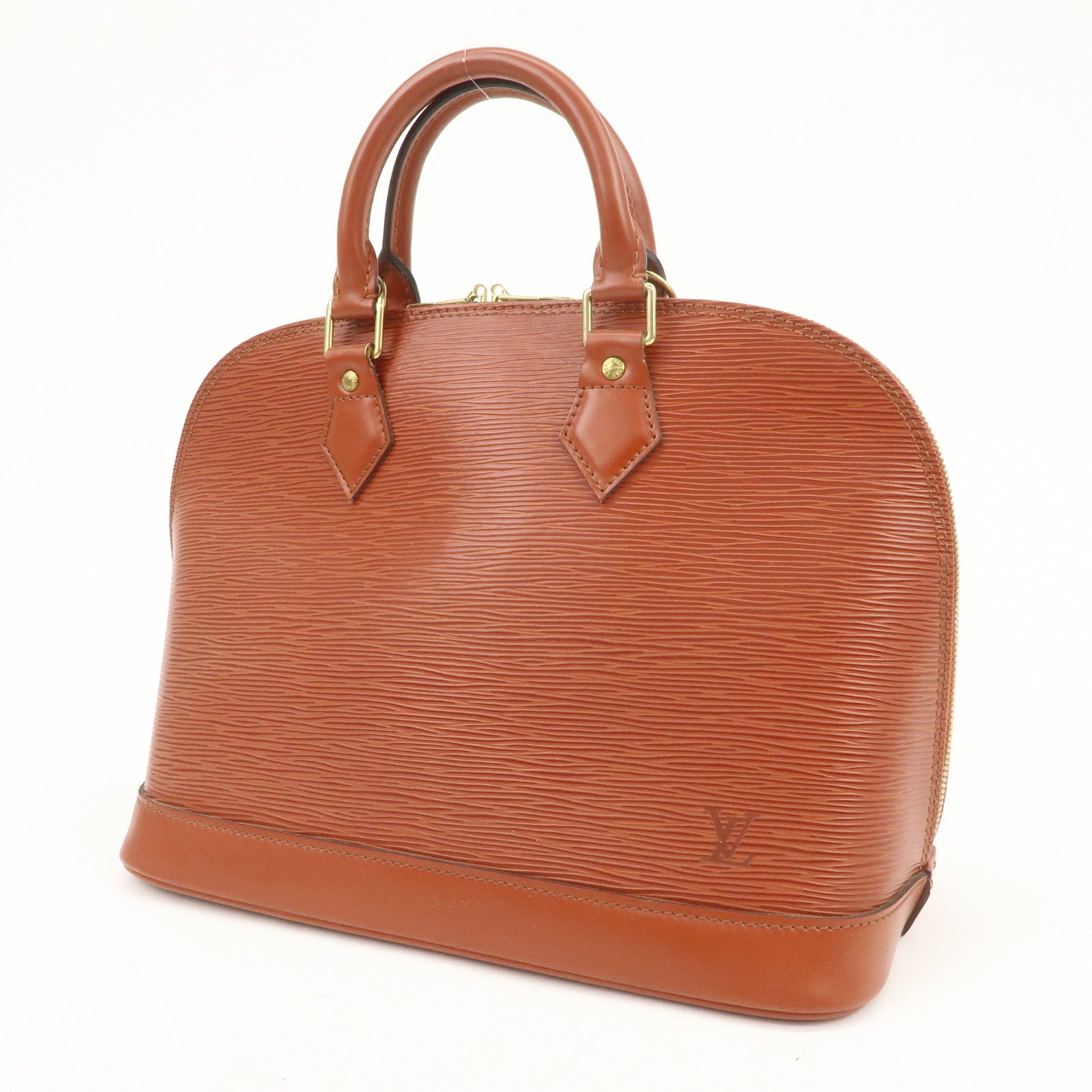 Louis Vuitton Epi Leather Alma PM Hand Bag Kenya Brown M52143
