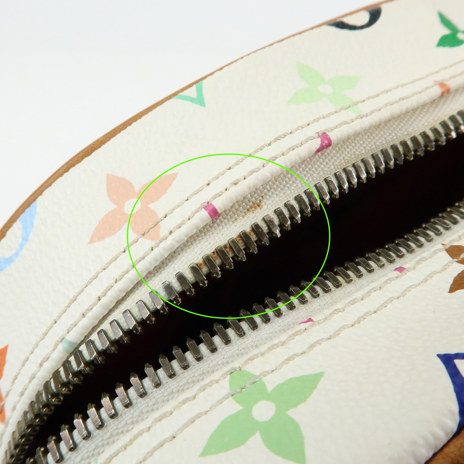 Louis Vuitton Monogram Multicolor Trouville Hand Bag Blanc M92663