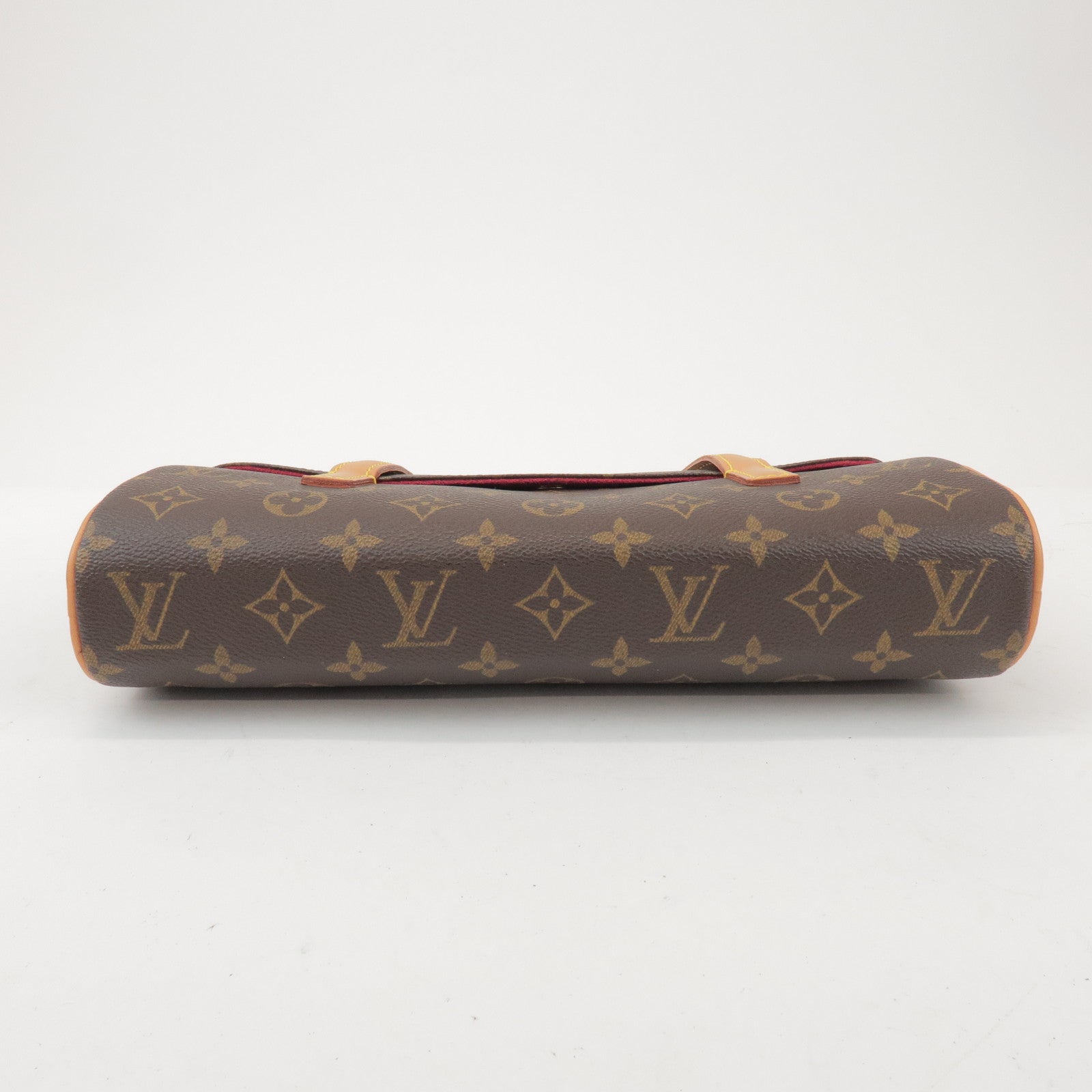 Louis Vuitton Monogram Sonatine Hand Bag Brown M51902