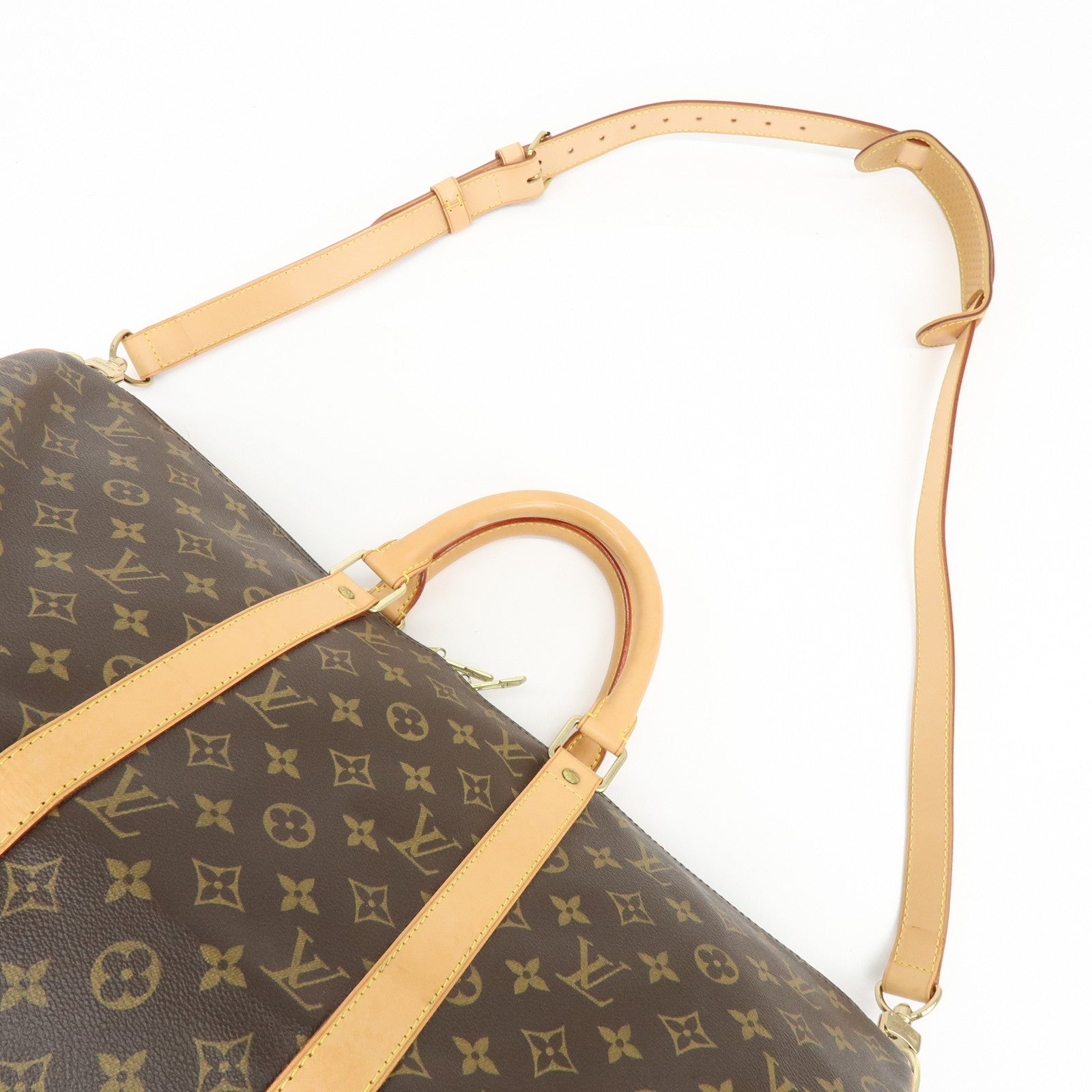 Louis Vuitton Monogram Keep All Bandouliere 50 Boston Bag M41416