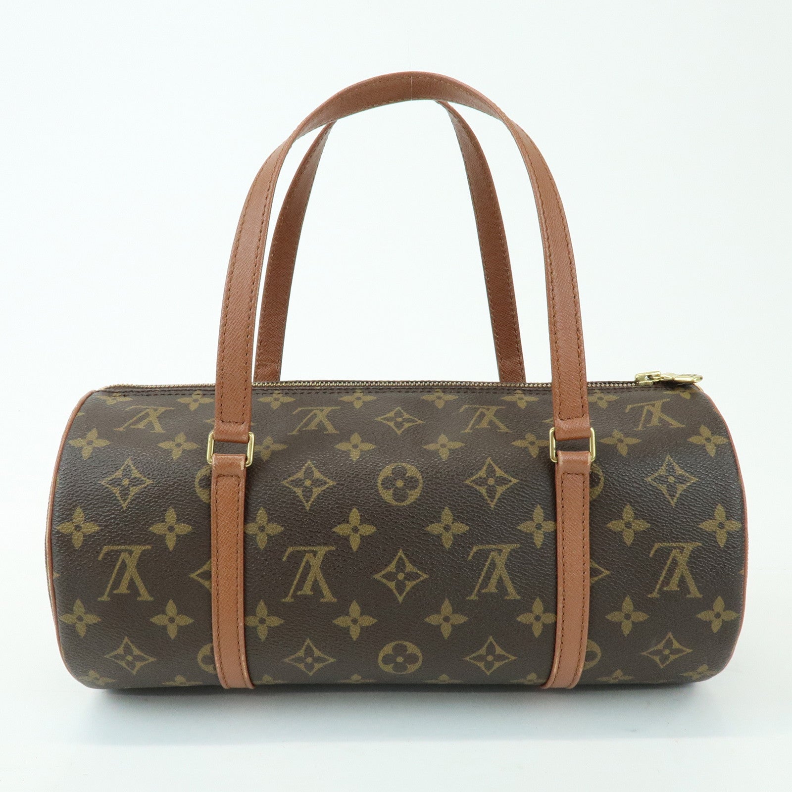 Louis Vuitton Monogram Papillon 30 Hand Bag Brown M51385