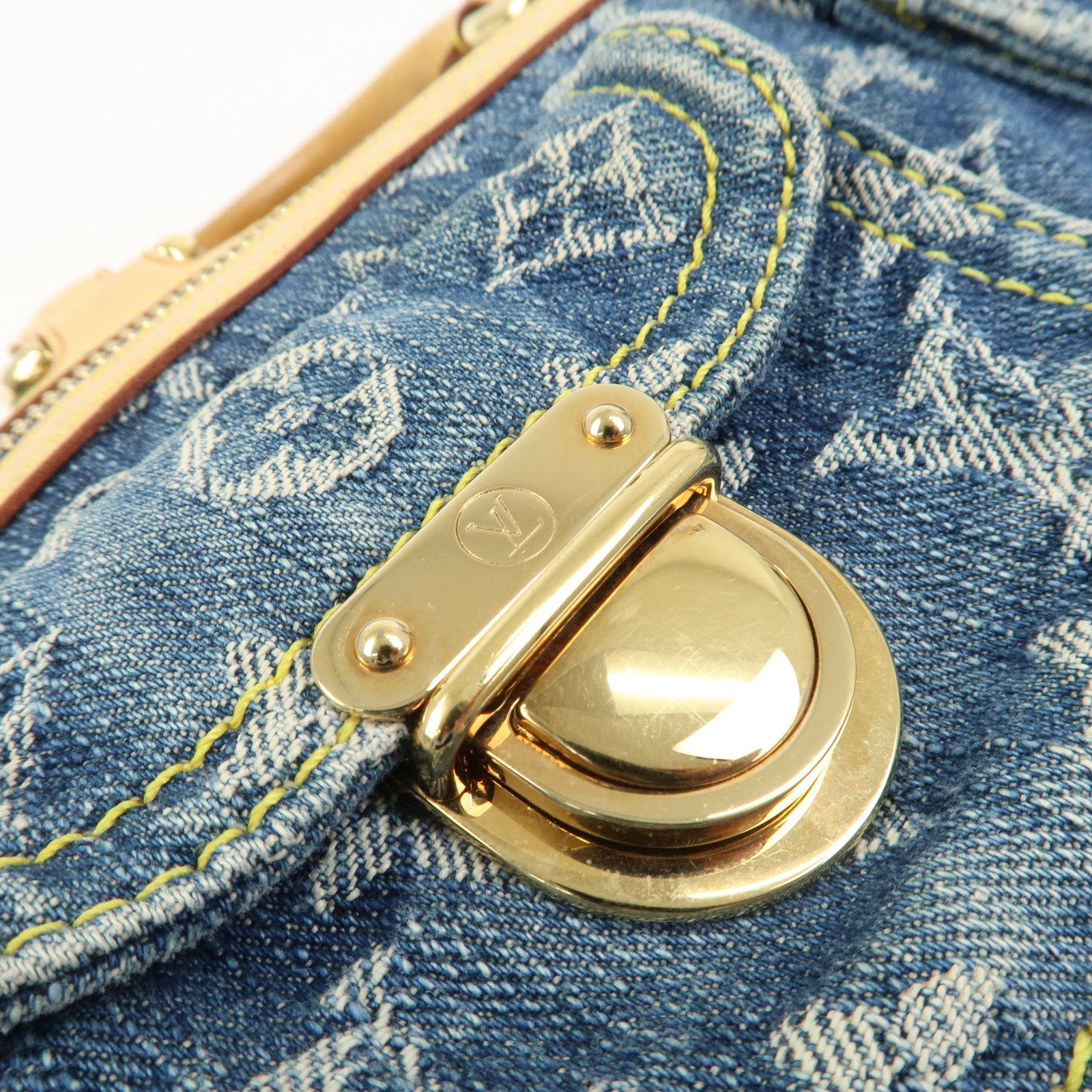 Louis Vuitton Monogram Denim Neo Speedy Boston Bag Blue M95019