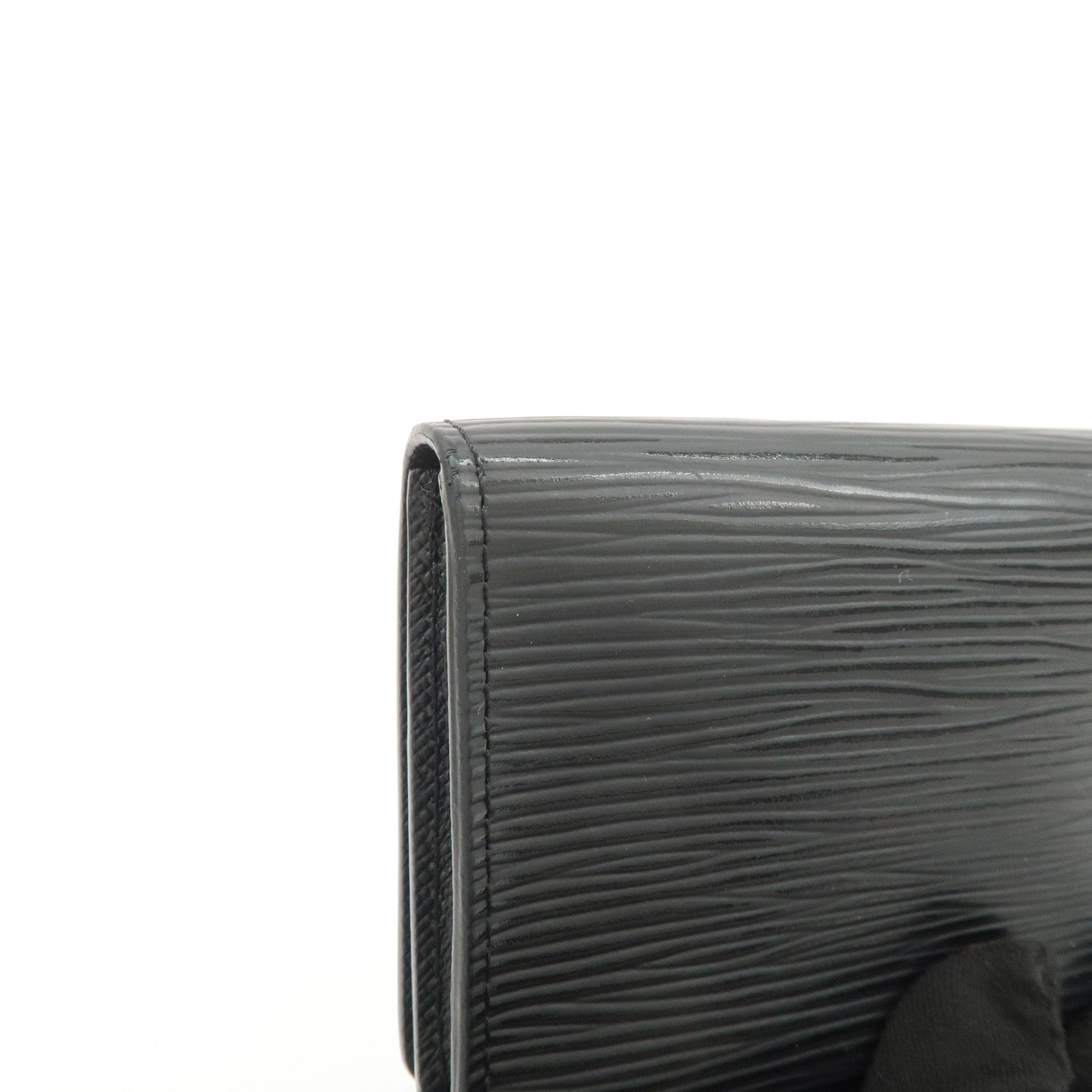 Louis Vuitton Epi leather Enveloppe Culte Du Visite Card Case Noir M56169