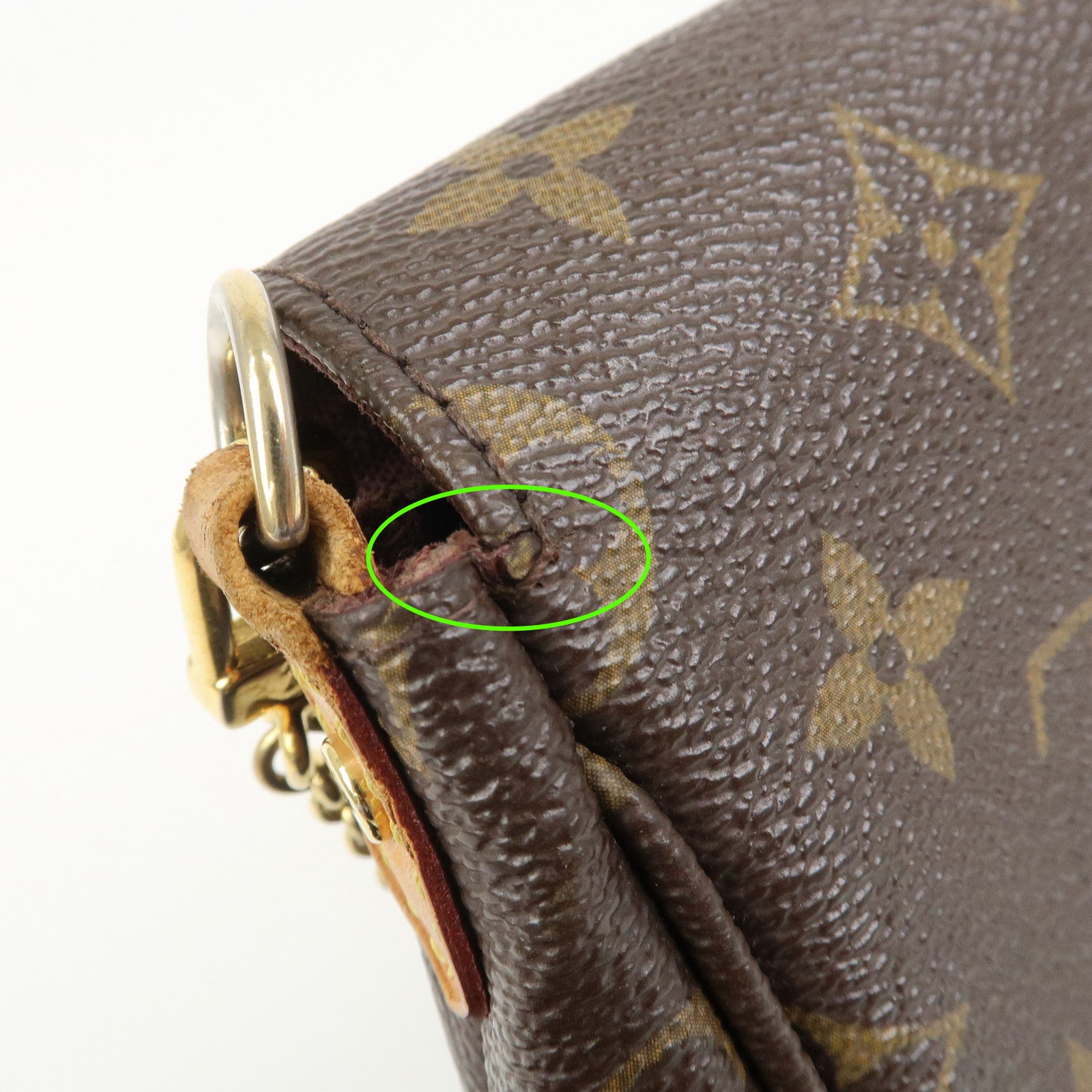 Louis Vuitton Monogram Favorite MM Shoulder Bag Brown M40718