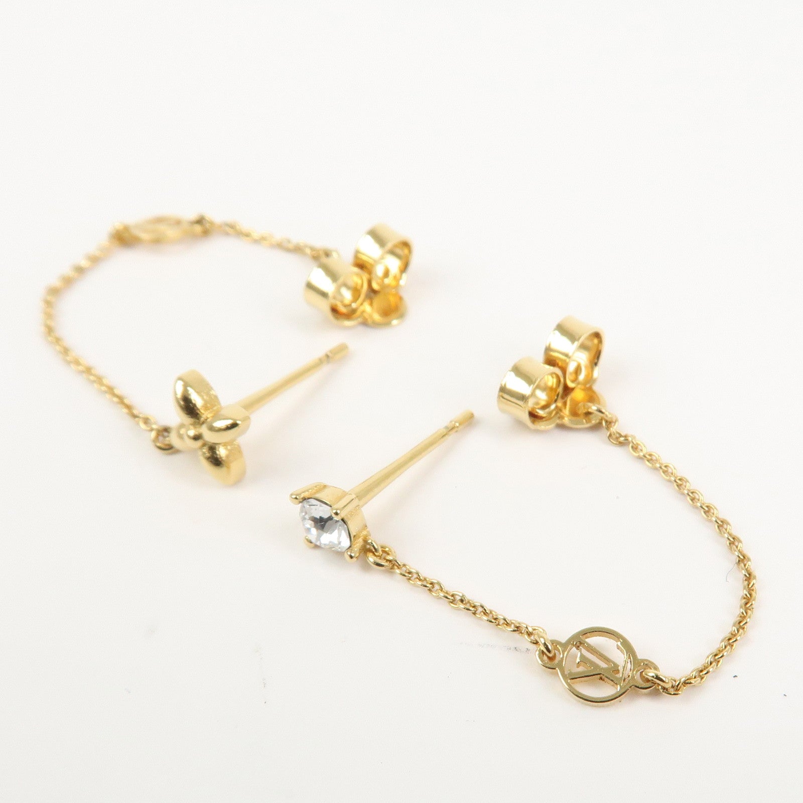 Louis Vuitton Puce d’Oreille Petit Louis Metal Earring Gold M00390