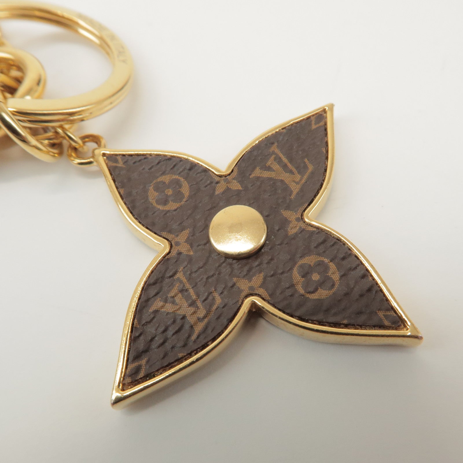 Louis Vuitton Porte Cles Spring Street Metal Bag Charm Gold M69008