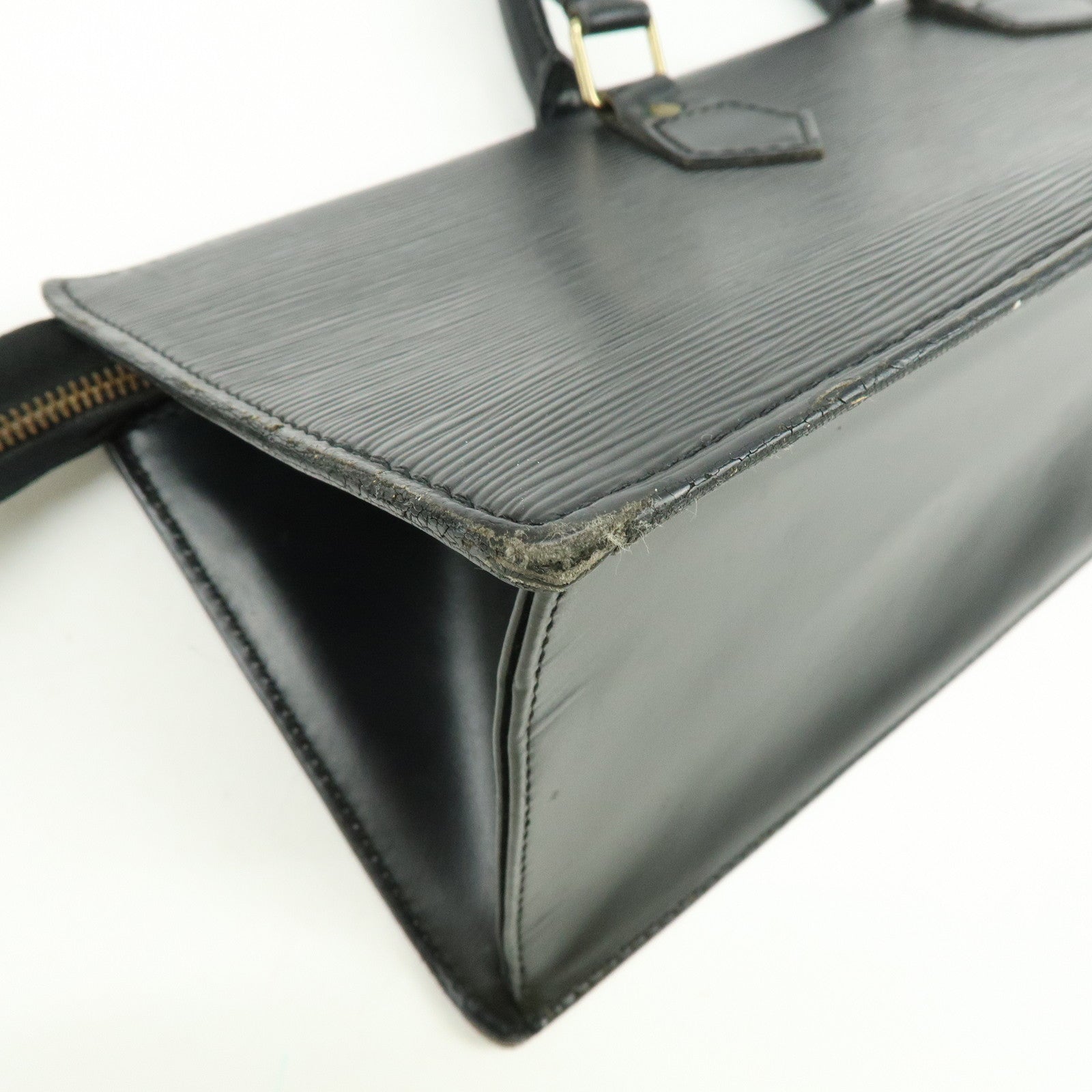 Louis Vuitton Epi Leather Sac Triangle Hand Bag Noir Black M52092