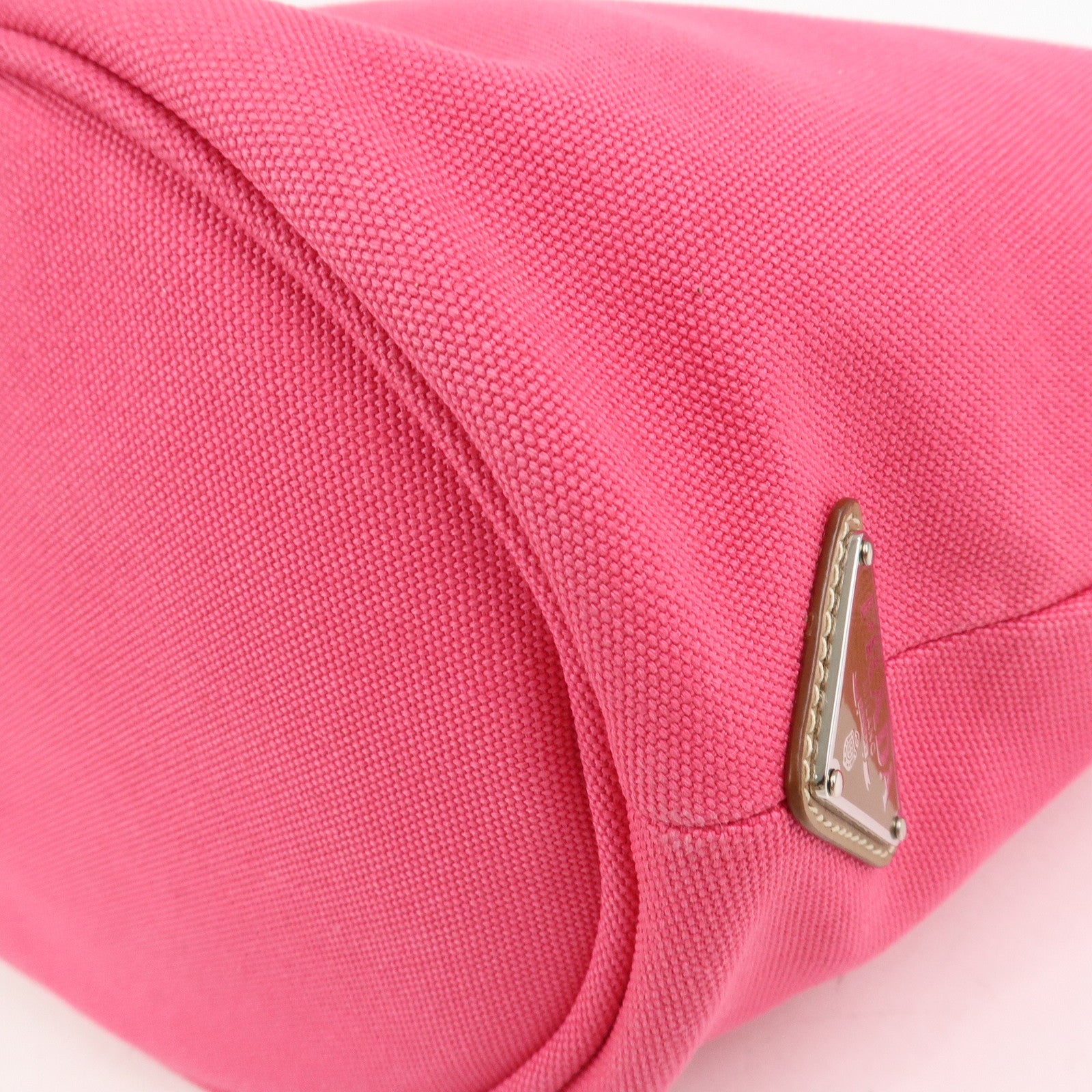 PRADA Canapa Canvas 2Way Bag Tote Bag Shoulder Bag Pink 1BG163