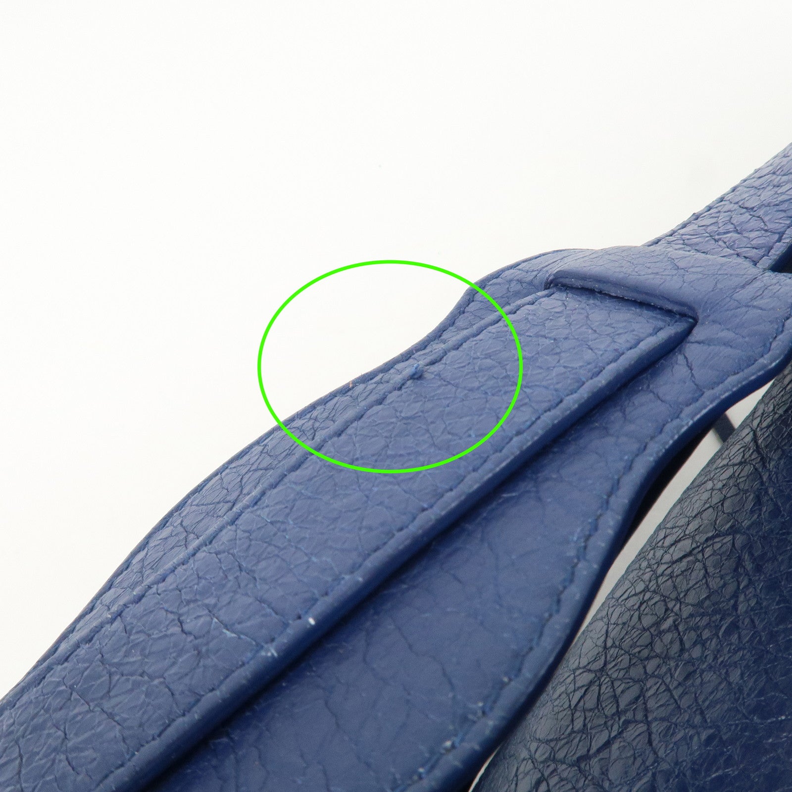 BALENCIAGA Leather The Twiggy 2WAY Bag Hand Bag Blue 409334