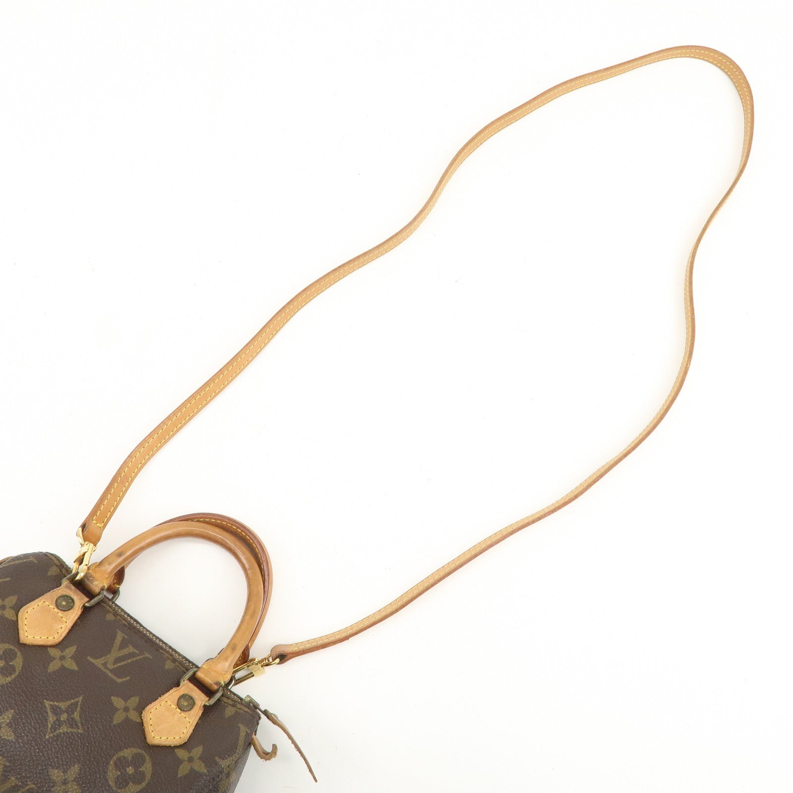 Louis Vuitton Monogram Mini Speedy Hand Shoulder Bag Brown M41534