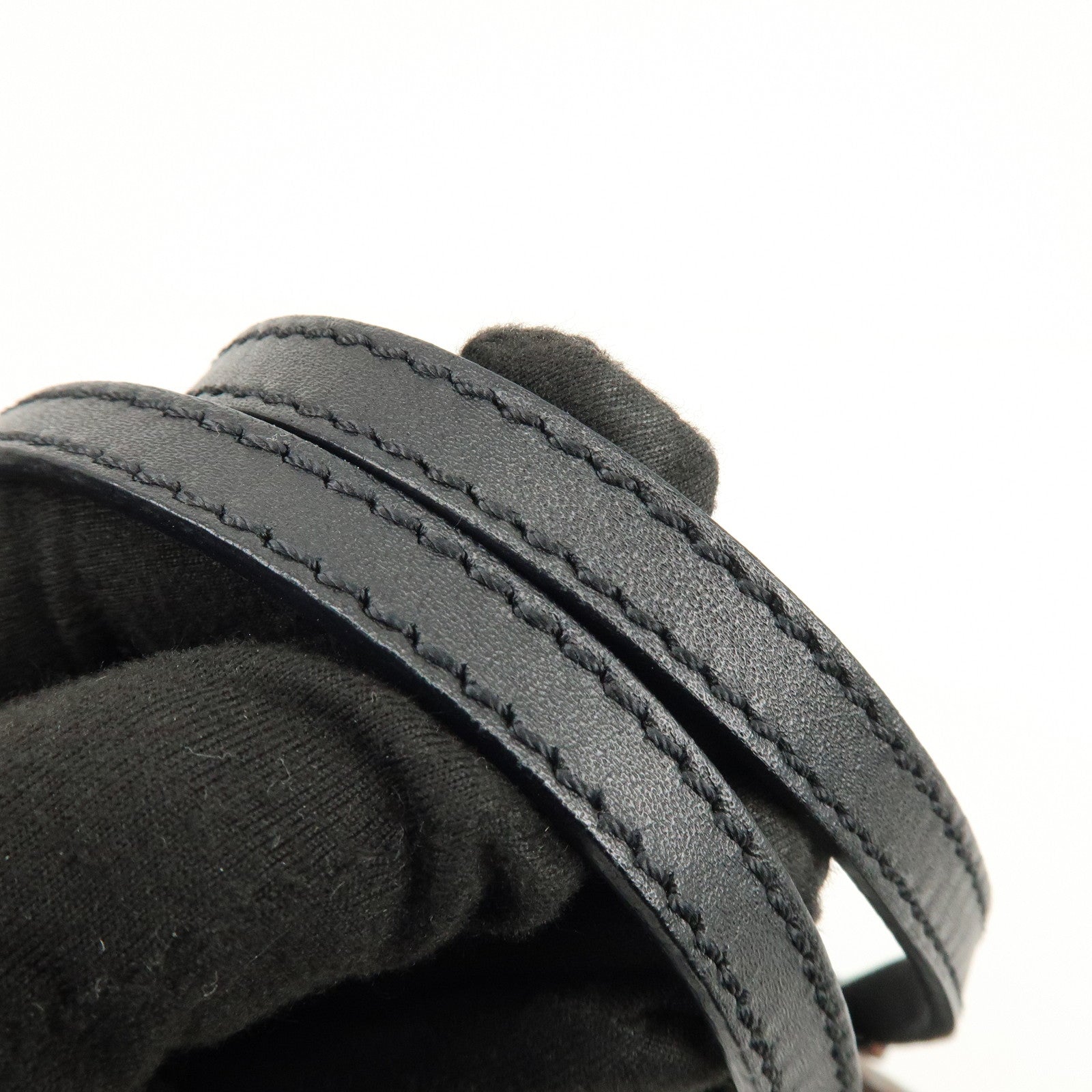 FENDI Zucchino Canvas Leather Tote Bag Shoulder Bag Brown Black