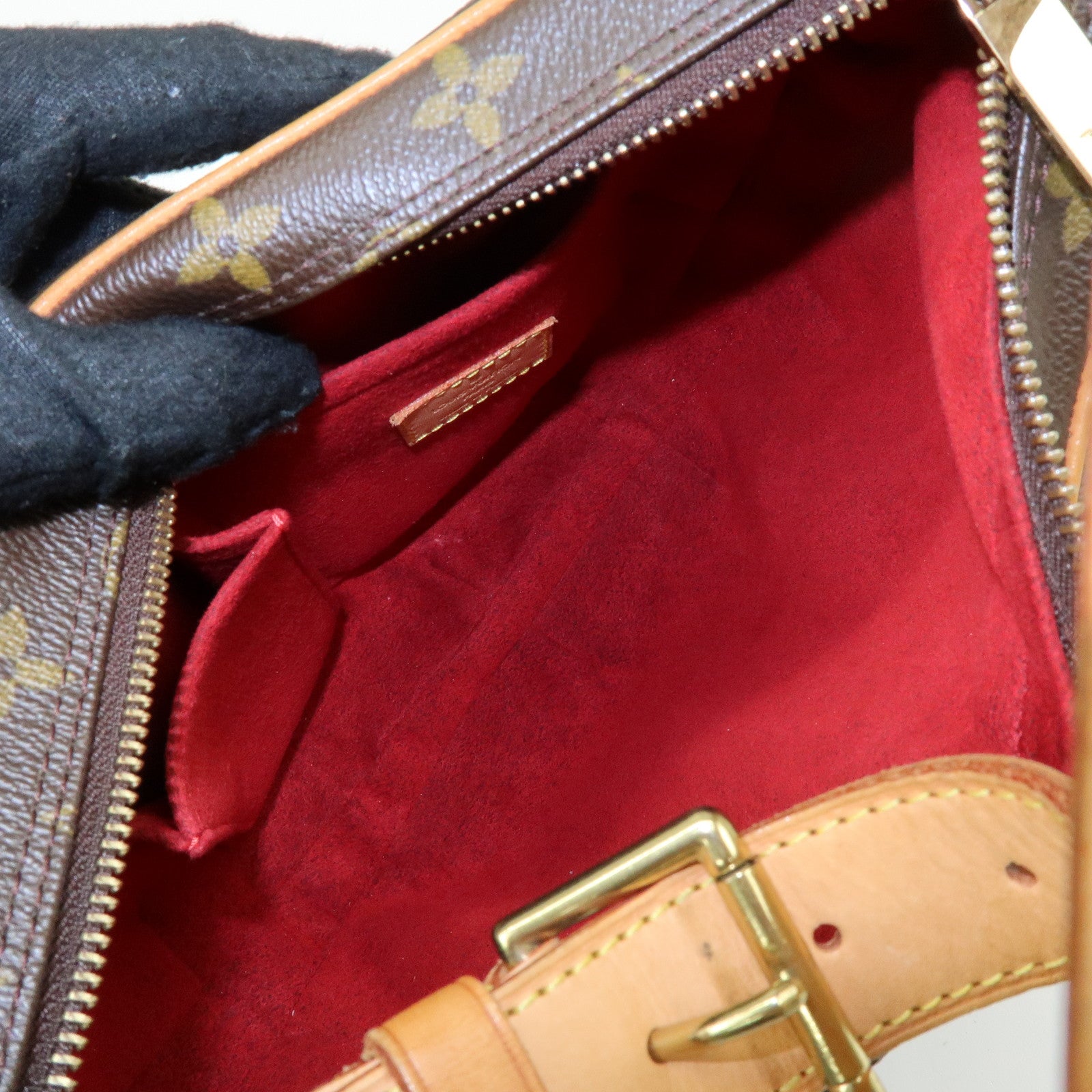 Louis Vuitton Monogram Croissant MM Shoulder Bag Brown M51512