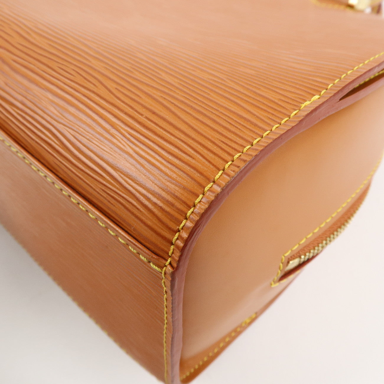 Louis Vuitton Epi Pont Neuf Hand Bag Zipang Gold M52058 Used