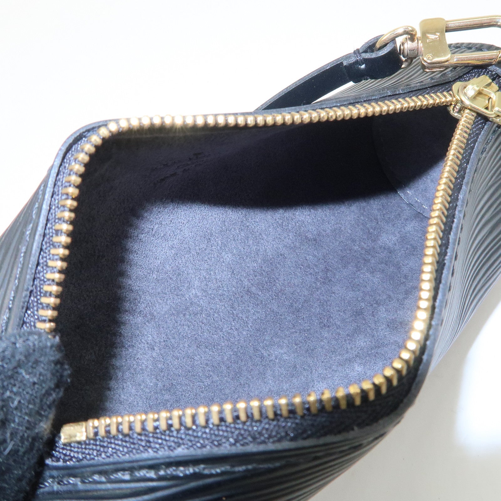 Louis Vuitton Monogram Epi Set of 2 Papillon Pouch Noir Toledo Blue Used