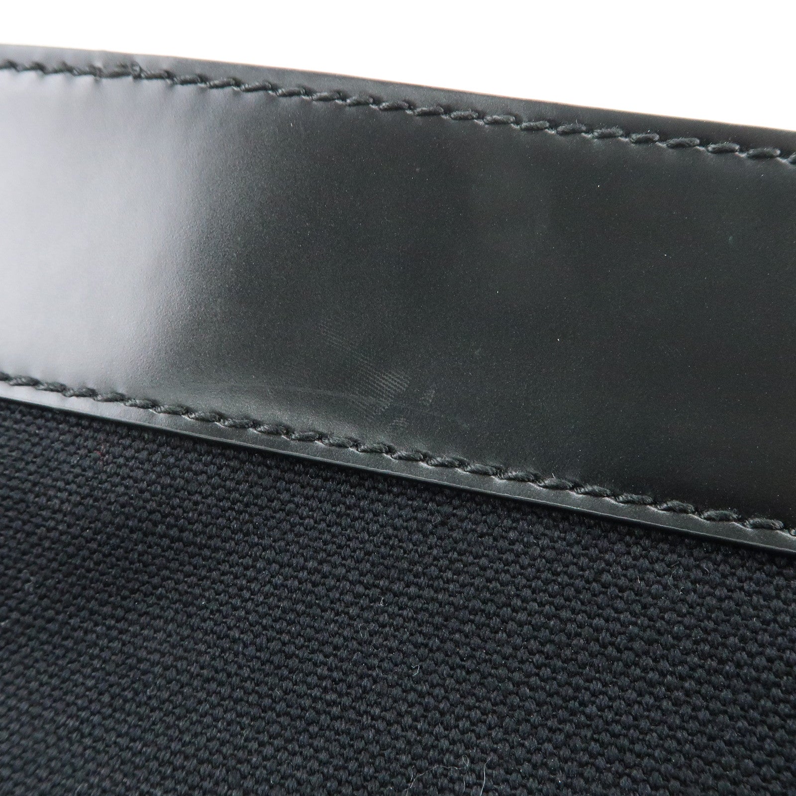 BALENCIAGA NAVY CABAS Canvas Tote Bag Shoulder Bag Black 374767