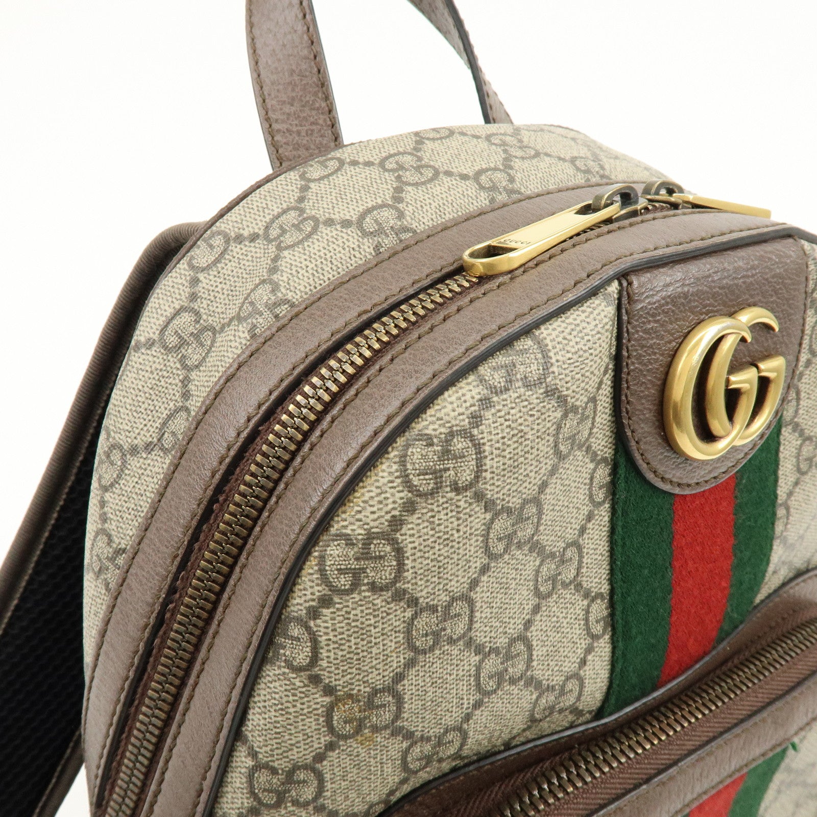 GUCCI Ophidia Sherry GG Marmont GG Supreme Leather Backpack 547965