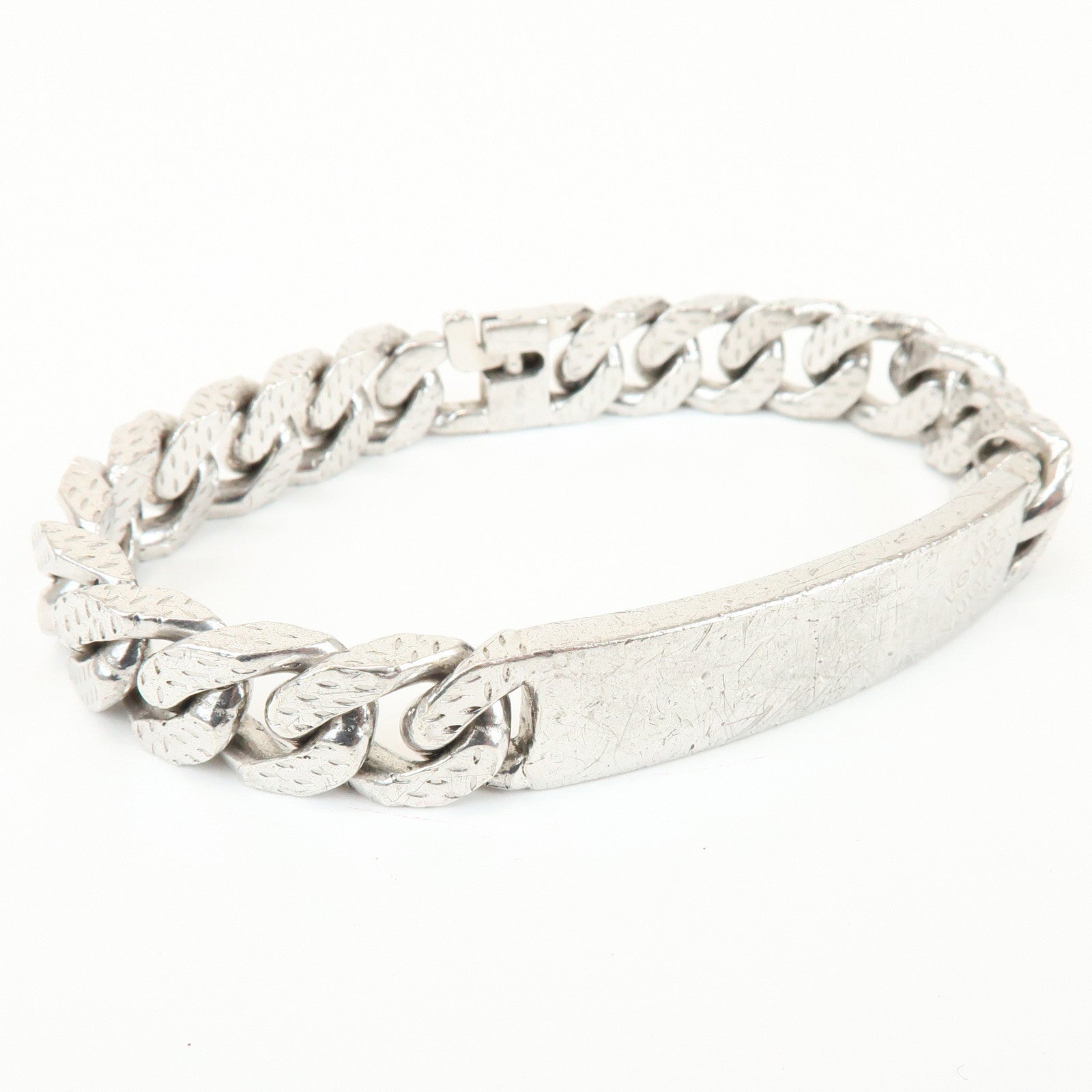 Louis Vuitton Metal Bracelet Montaigne Silver M66119