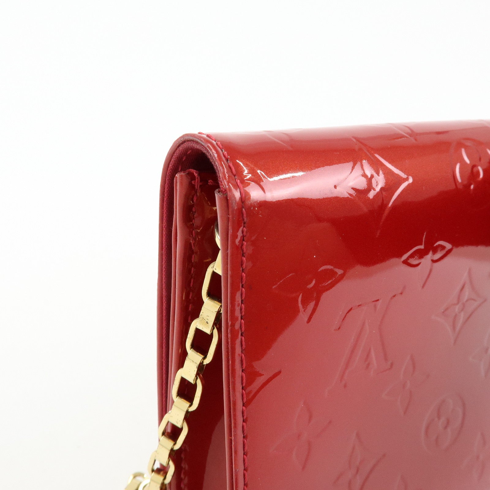 Louis Vuitton Monogram Vernis Leather Clutch Ana 3Way Bag M90095