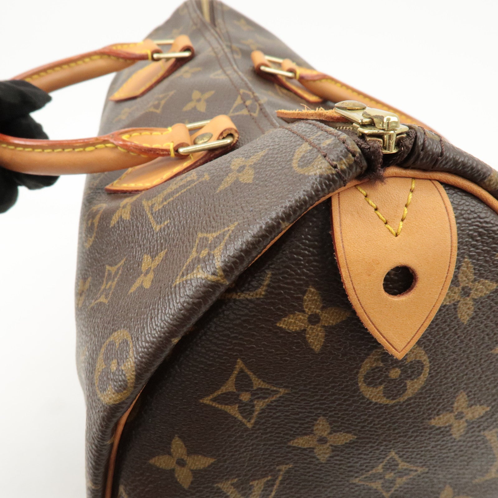 Louis Vuitton Monogram Speedy 35 Boston Bag Hand Bag M41524 Used