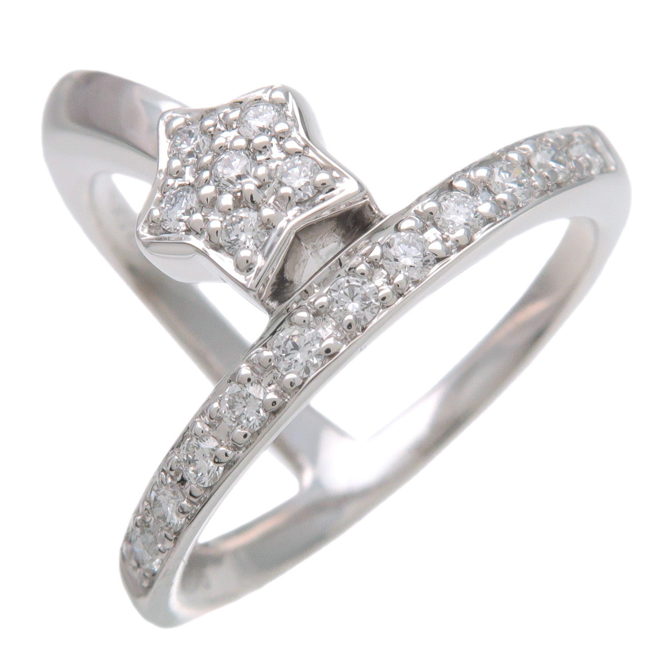 KARATI Star Motif Diamond Ring 0.23ct K18WG 750WG