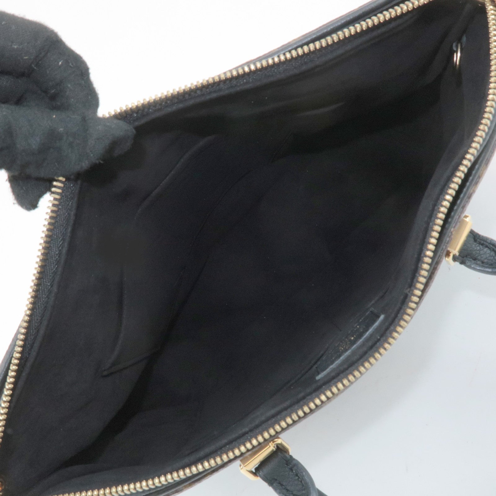 Louis Vuitton Monogram Pallas 2Way Hand Bag Noir M42756 Used