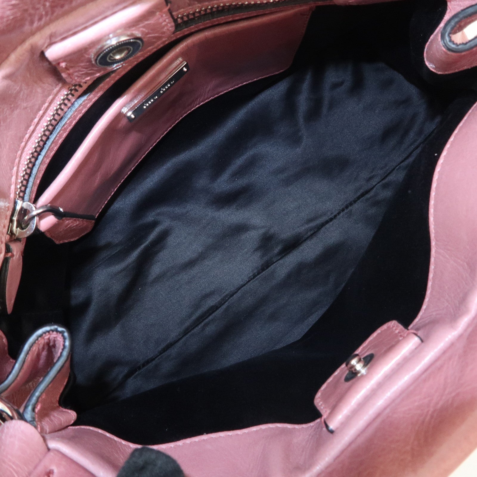 MIU MIU Vitello Lux 2Way Bag Hand Bag Shoulder Bag Pink RN0955
