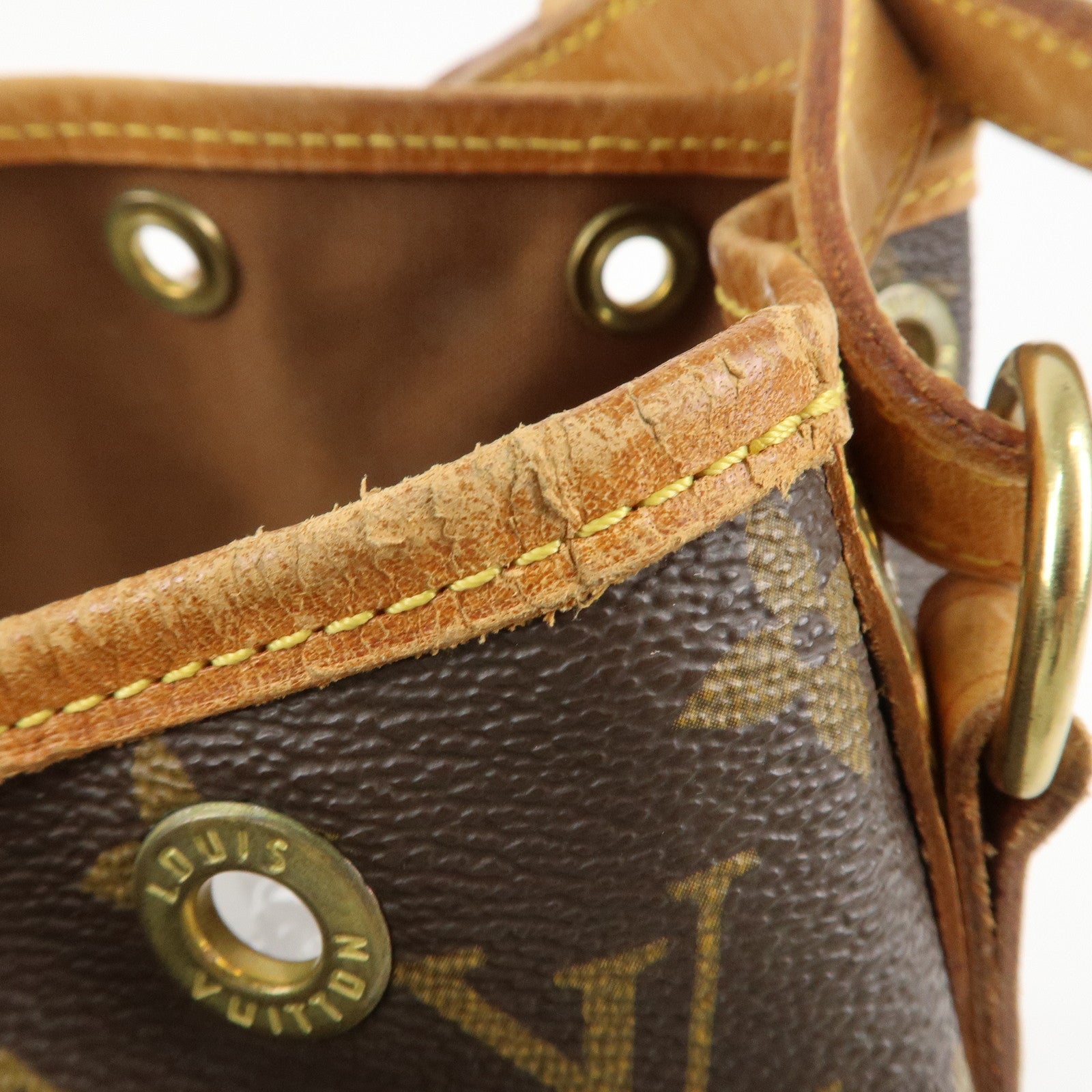 Louis Vuitton Monogram Petit Noe Shoulder Bag Brown M42226 Used
