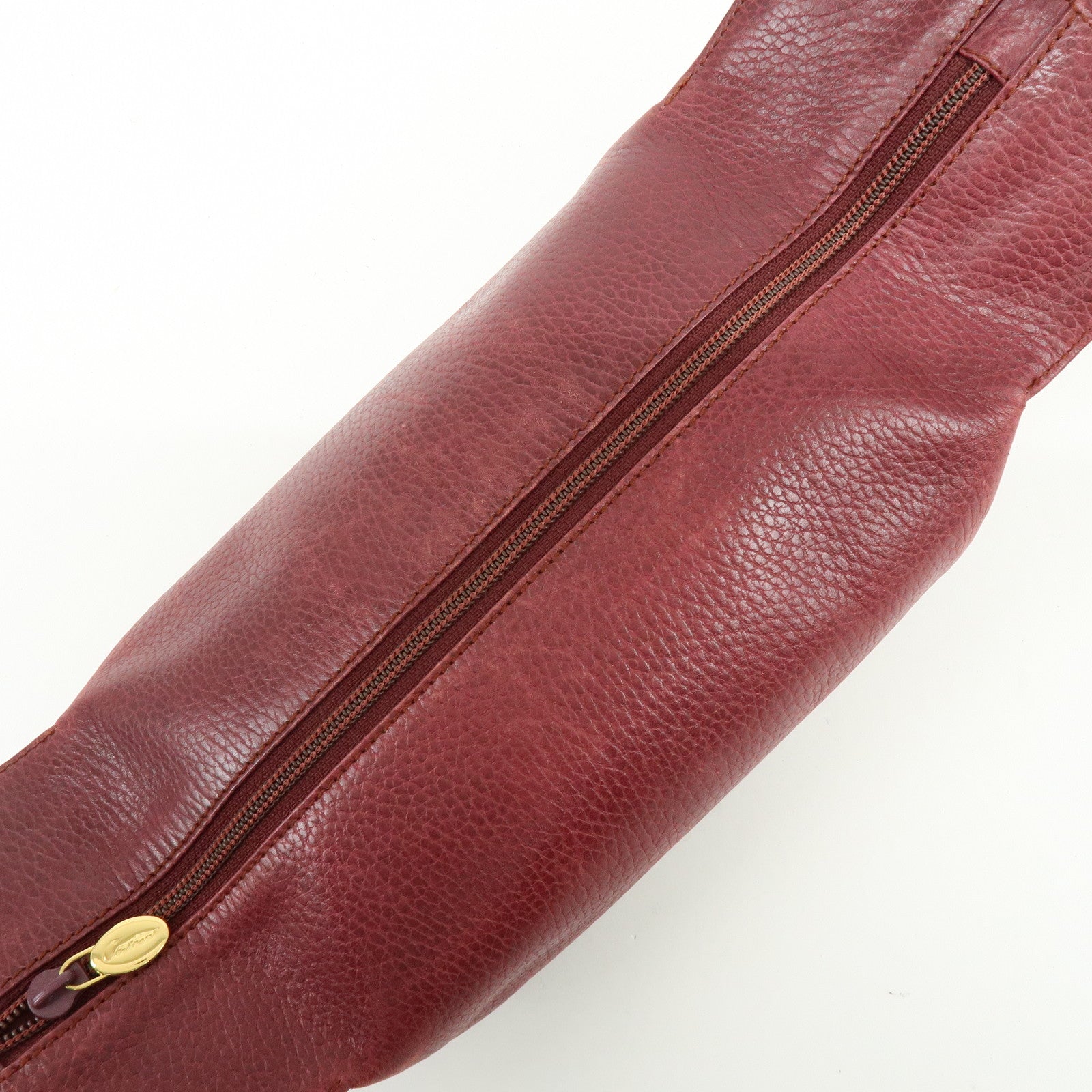 Cartier Must de Cartier Trinity Leather Hand Bag Tote Bag Bordeaux