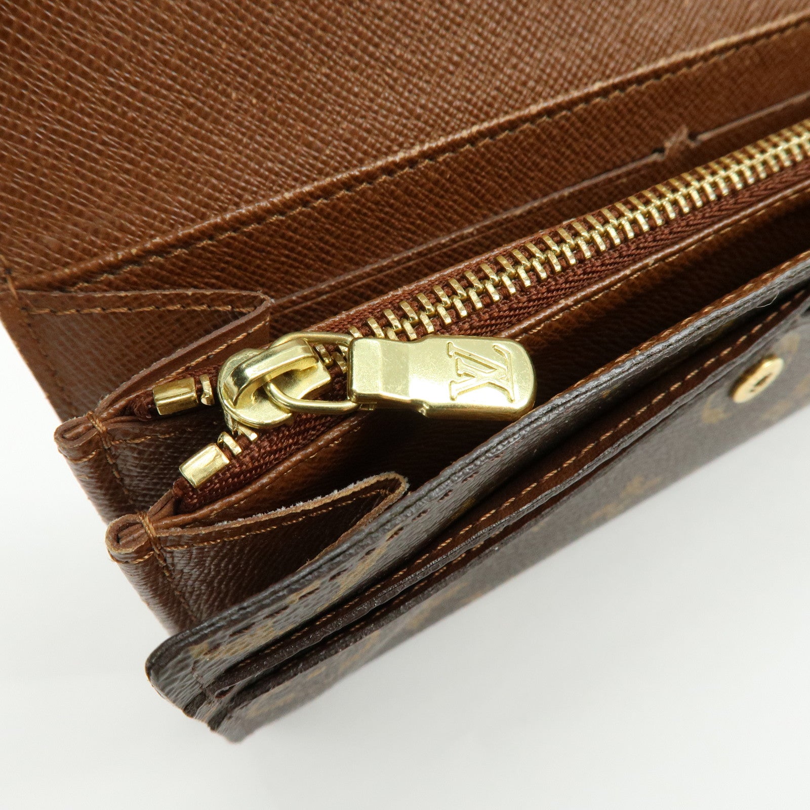 Louis Vuitton Monogram Portefeuille Sarah Long Wallet Brown M61734