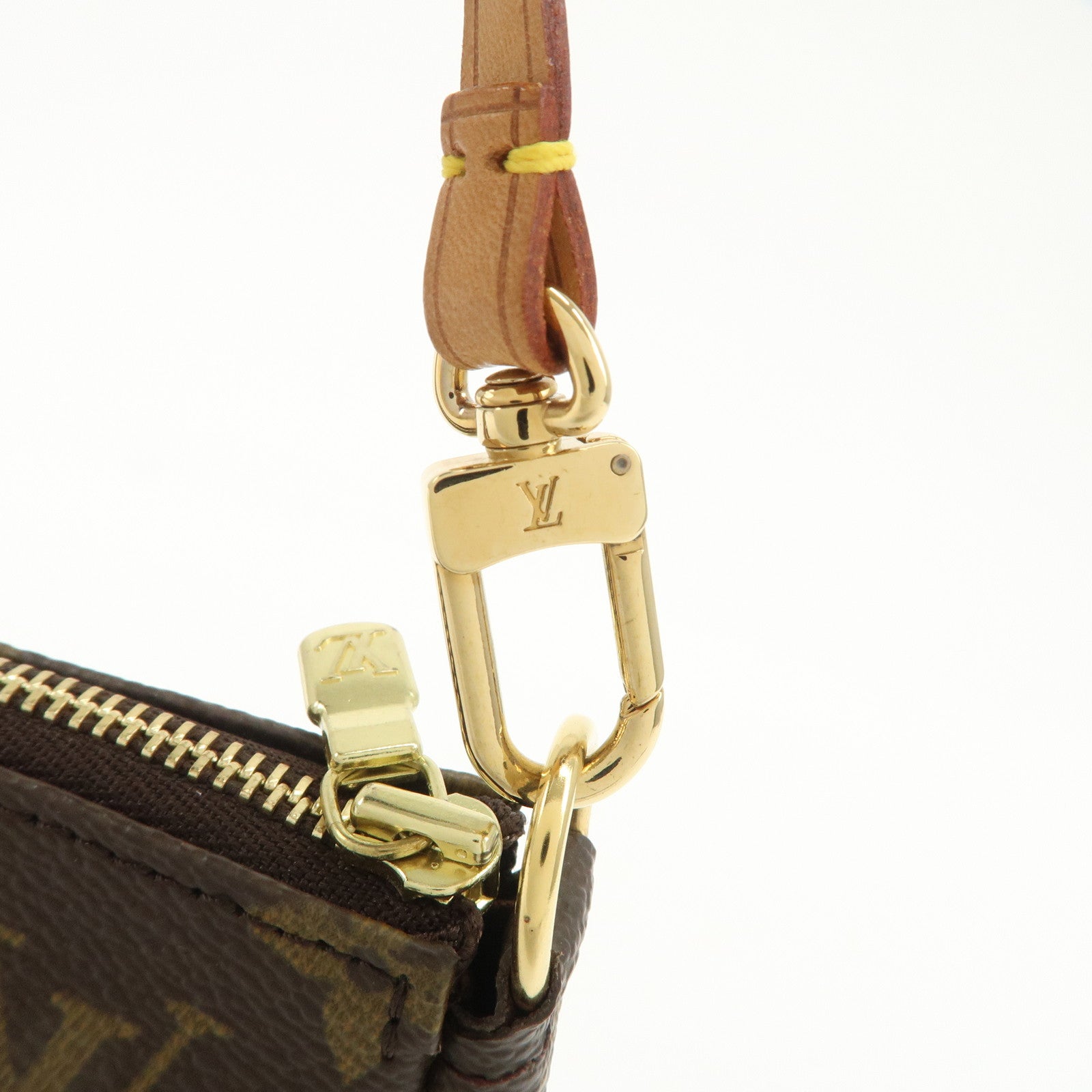 Louis Vuitton Monogram Pochette Accessoires Hand Bag Brown M51980