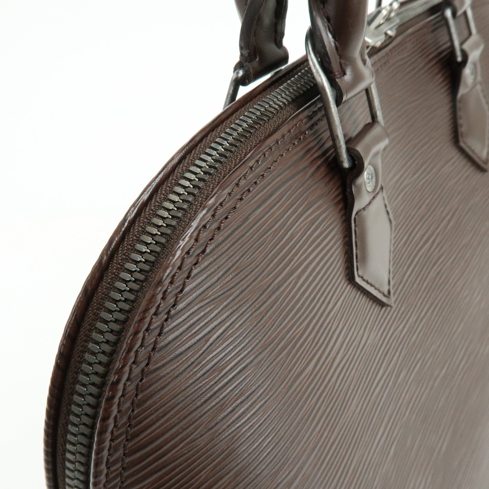 Louis Vuitton Epi Leather Alma Hand Bag Mocha Brown M5214D