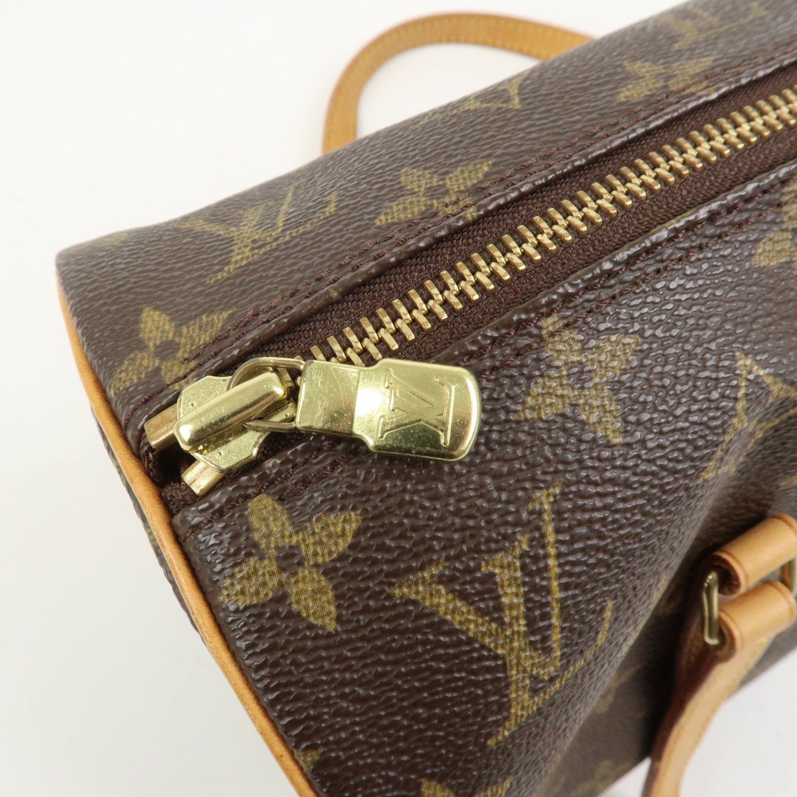 Louis Vuitton Monogram Papillon 30 Hand Bag Brown M51385